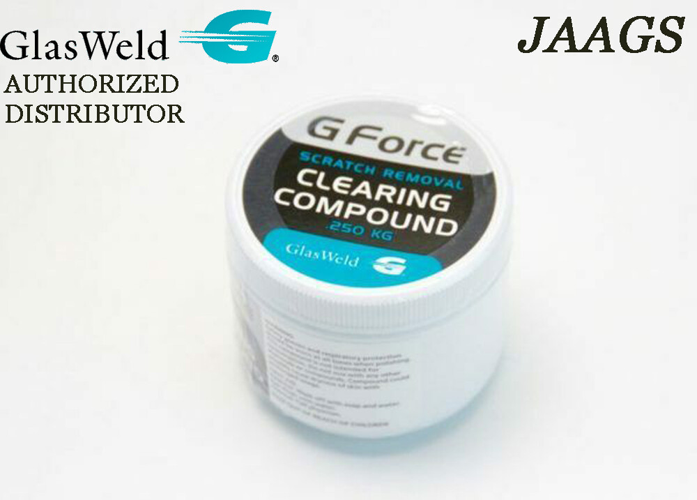5 PC  GlasWeld Clearing Compound Scratch Removal, Clearing Compound ,clear glass