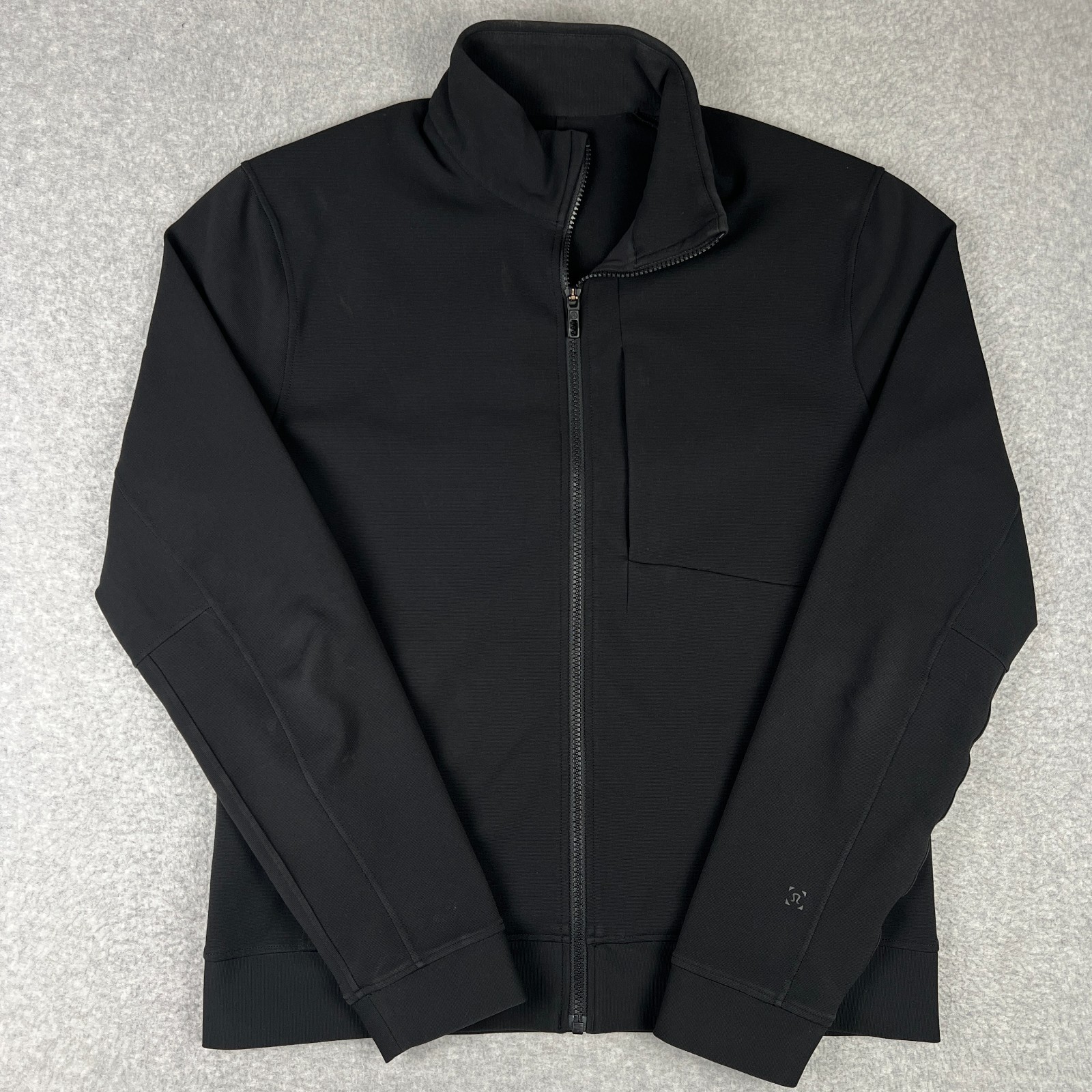 Lululemon Sojourn Jacket Warpstreme Stretch Full Zip Large Mens Black M4616S