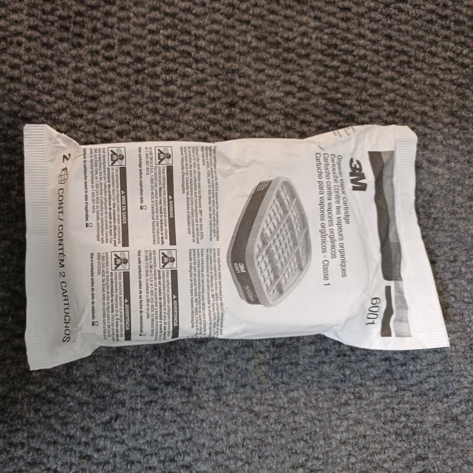 3M 6001 Organic Vapor Half Mask 3M 6001 Organic Vapor Half Mask