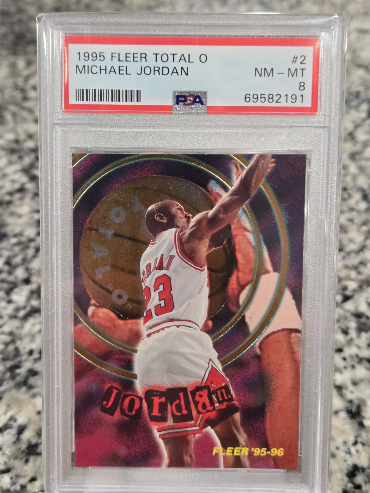 Michael Jordan 1995-96 Fleer - Total O #2 PSA 8 Nm-Mt Michael Jordan 1995-96 Fleer - Total O #2 PSA 8 Nm-Mt