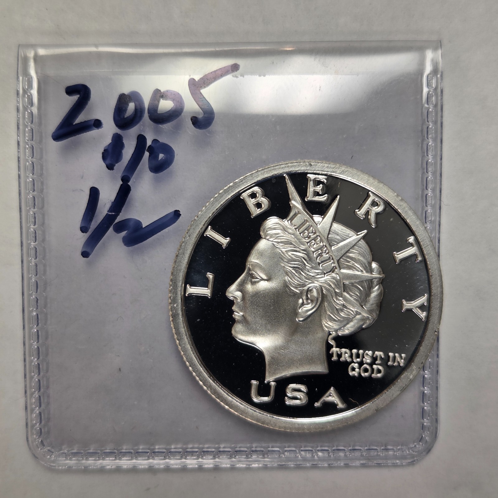 2005 ½ Ounce Norfed $10 Liberty Single Coin From Original Roll