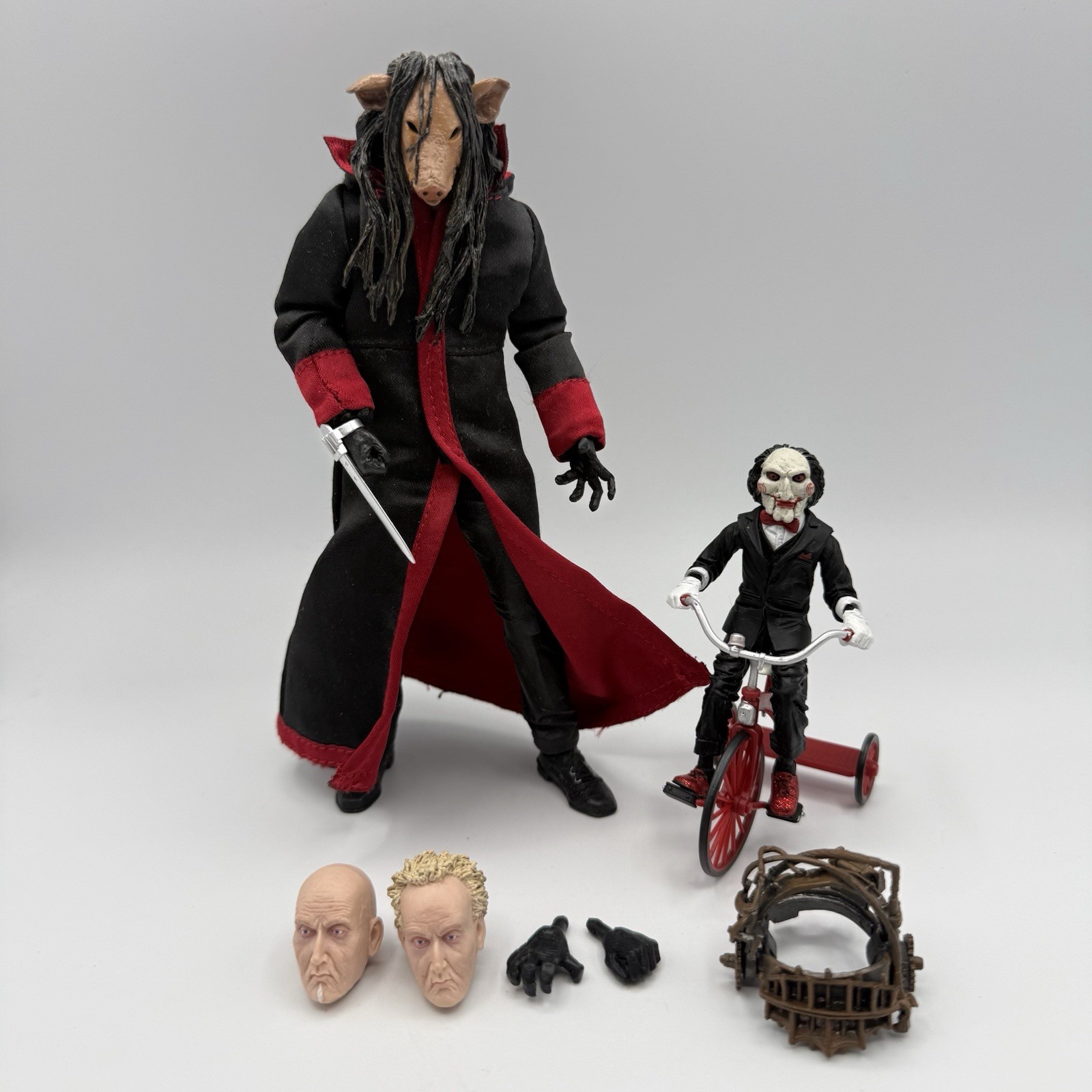NECA SAW Ultimate Jigsaw Killer Black Robe 7” Figure Billy Tricycle Horror