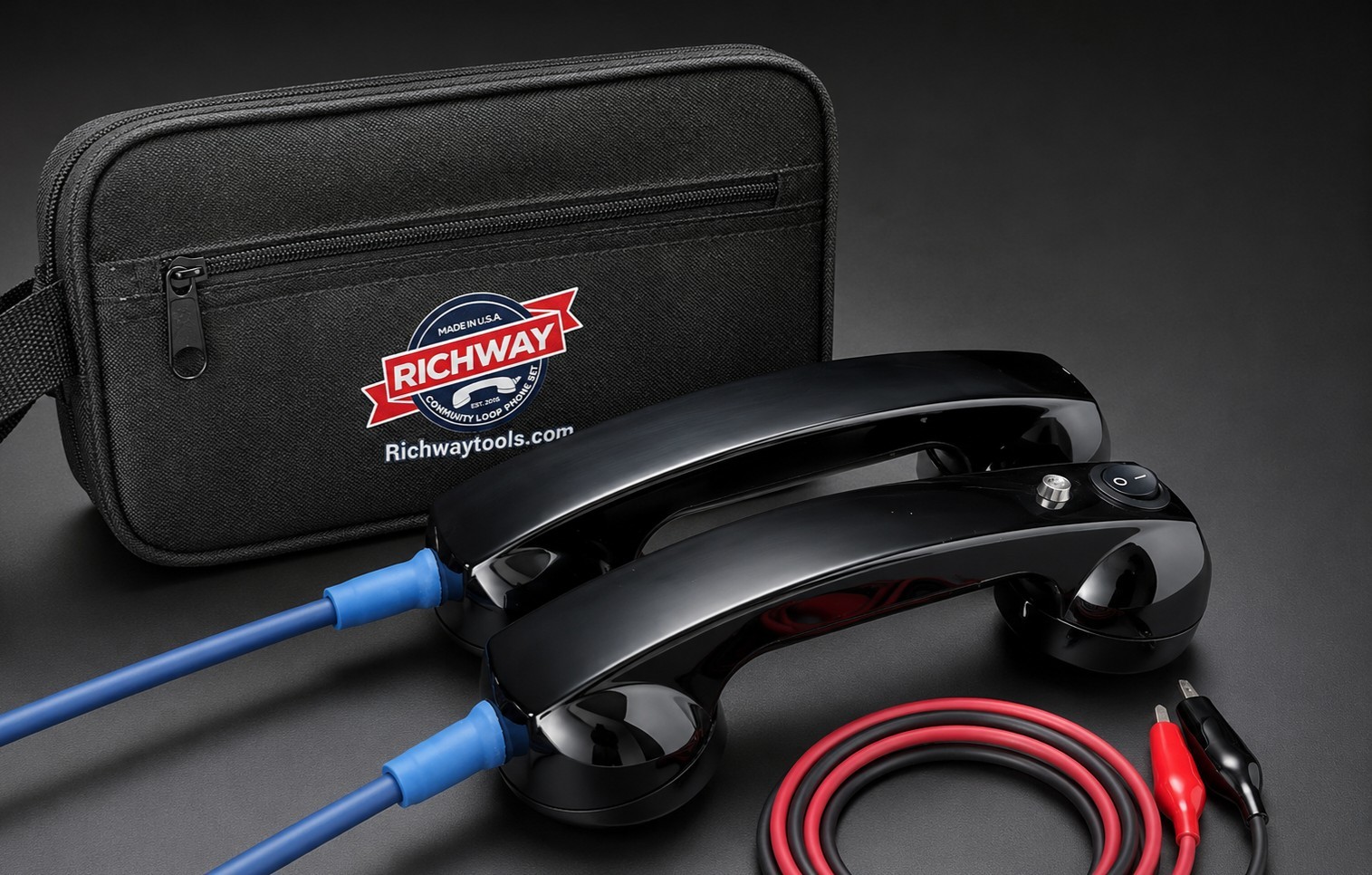 Richway Continuity Loop Phone Set ®️for Continuity Testing (Black)0001BLK 