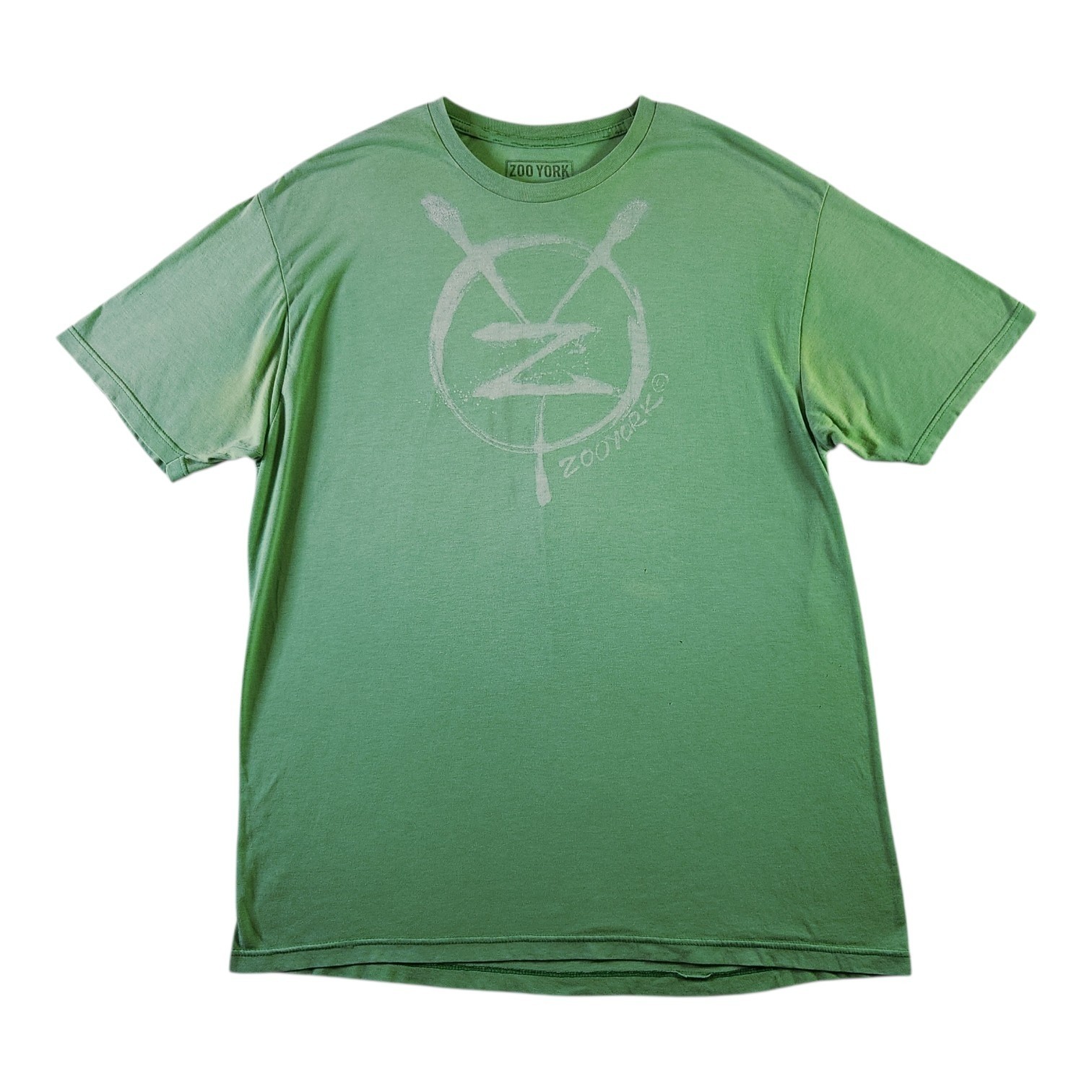 Vintage Zoo York Shirt XL Green Distressed Graffiti Logo Skate Streetwear Tee Vintage Zoo York Shirt XL Green Distressed Graffiti Logo Skate Streetwear Tee