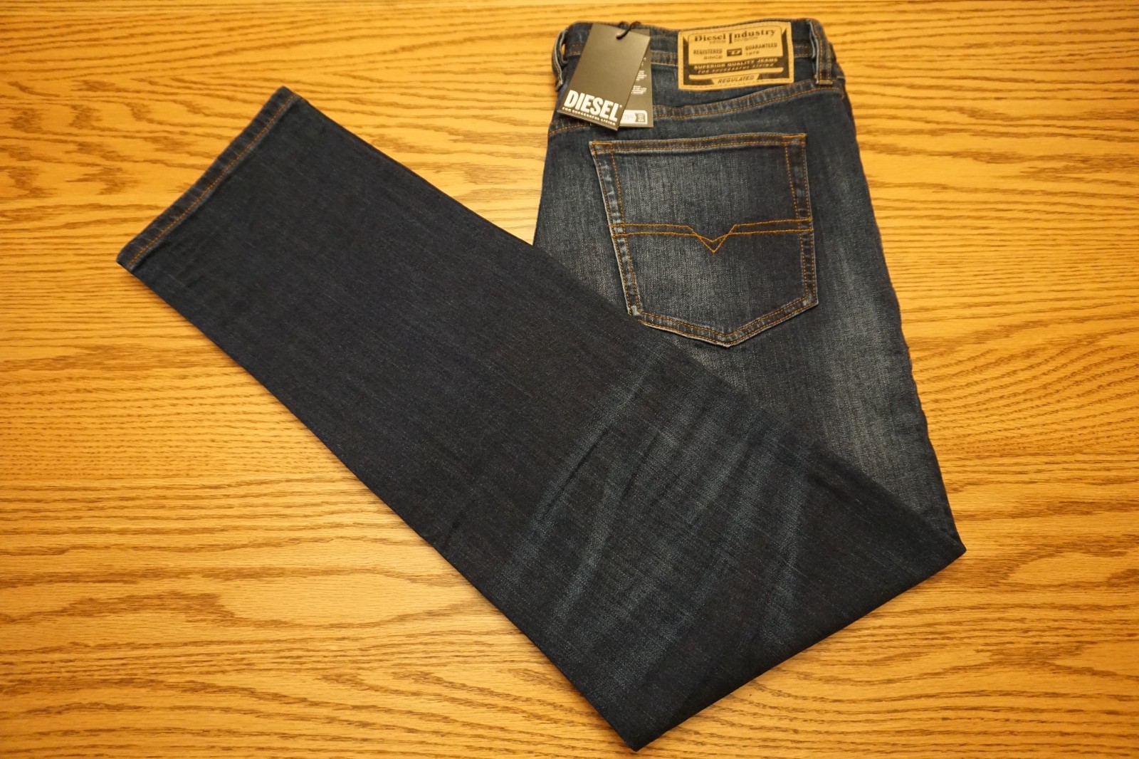 NWT MEN'S DIESEL JEANS Multiple Sizes Buster-X Tapered - RB062 Blue Denim $250