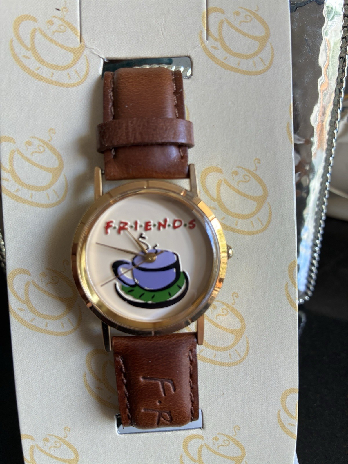 Vintage 1996 Friends Watch by Relic Warner Bros Coffee Cup Dial w/ Original Bag