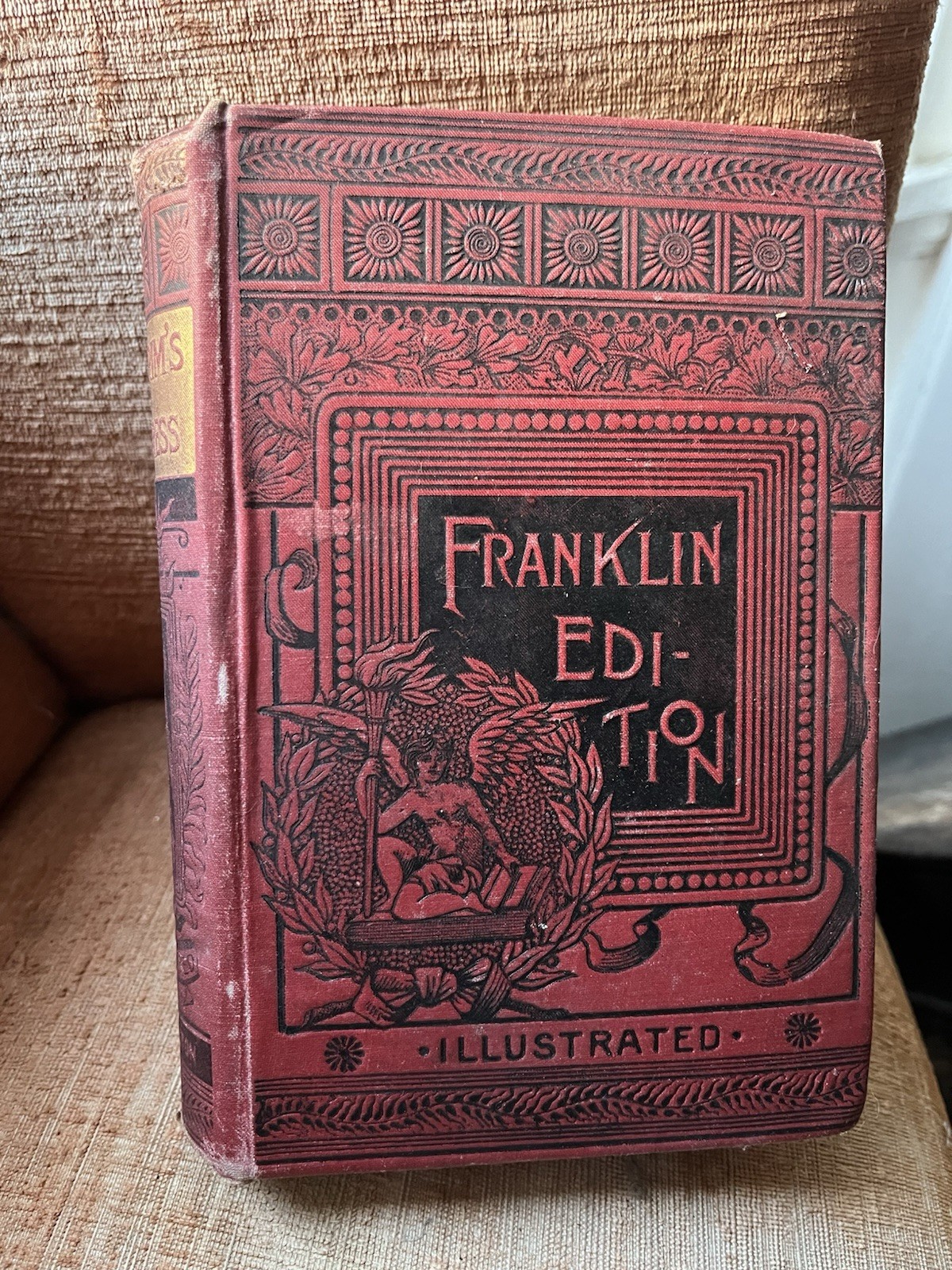Antique RARE Pilgrim’s Progress John Bunyan Franklin Illustrated Edition HC