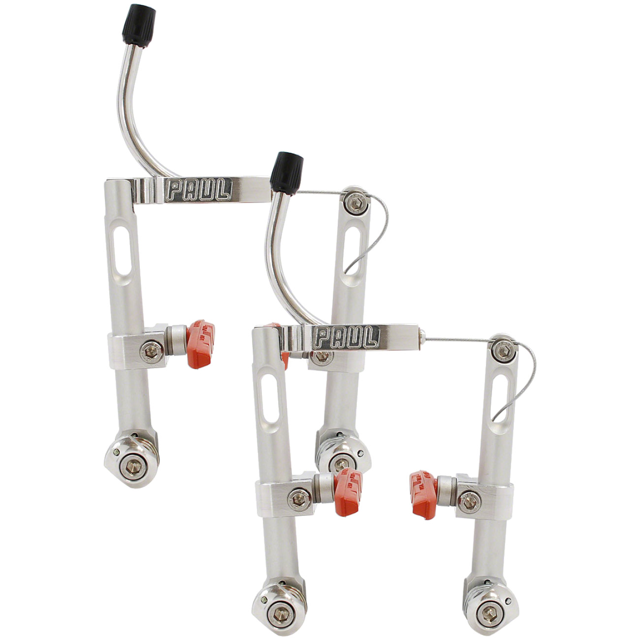 Paul Motolite Linear Pull Brakes Bundle Light Aluminum V-Brakes, Long-Pull,