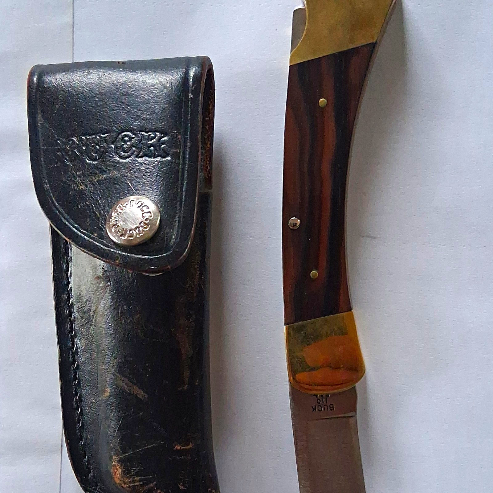 Vintage Buck 110 With Sheath. Vintage Buck 110 With Sheath.