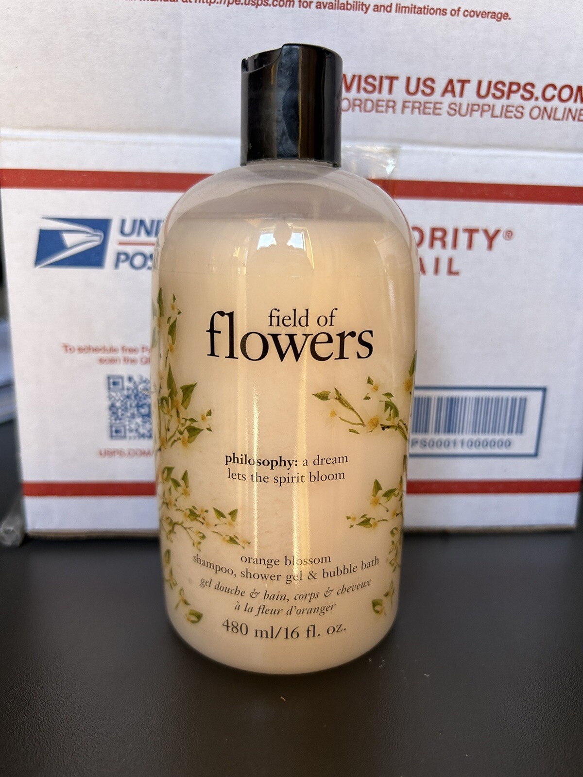 NEW PHILOSOPHY FIELD OF FLOWERS ORANGE BLOSSOM SHAMPOO SHOWER GEL BATH 16 OZ