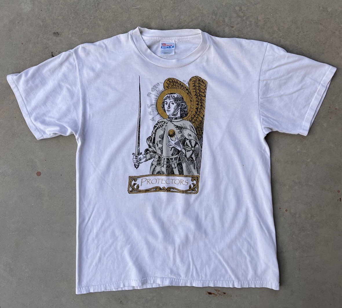 Vintage William Shakespeare Shirt Large Protectors Angel Defend Us Poetry Art