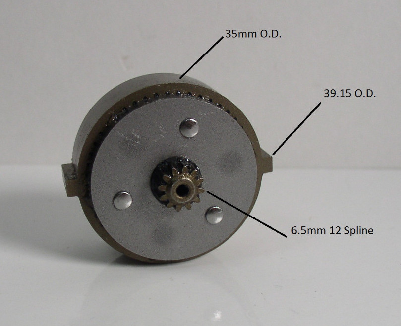 35mm Planetary Gear 3.7:1 Ratio New 