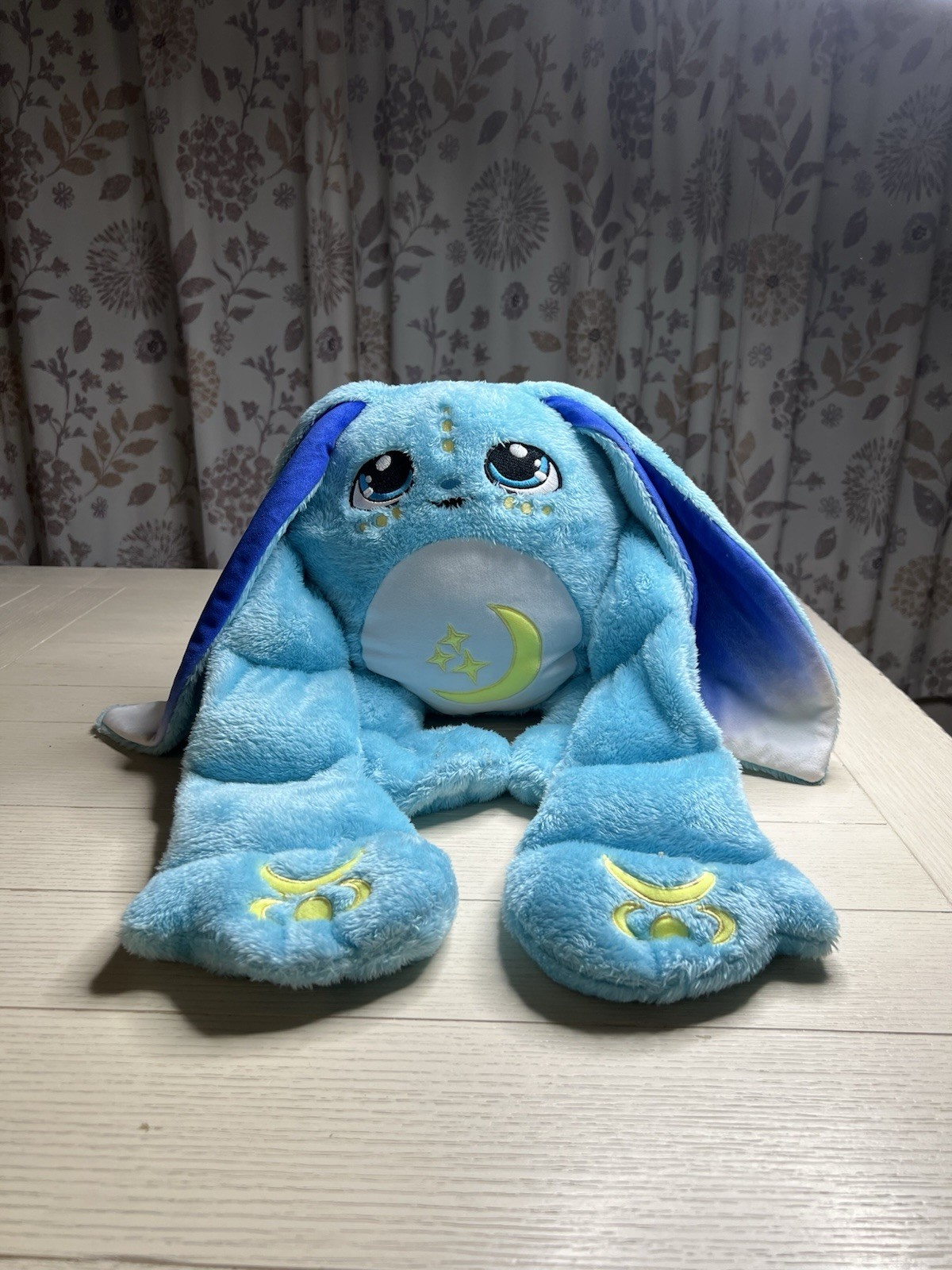 Moon Pals “ Blue Bo Bunny” Weighted 5 Lbs Sensory Calm Anxiety Animal 22”