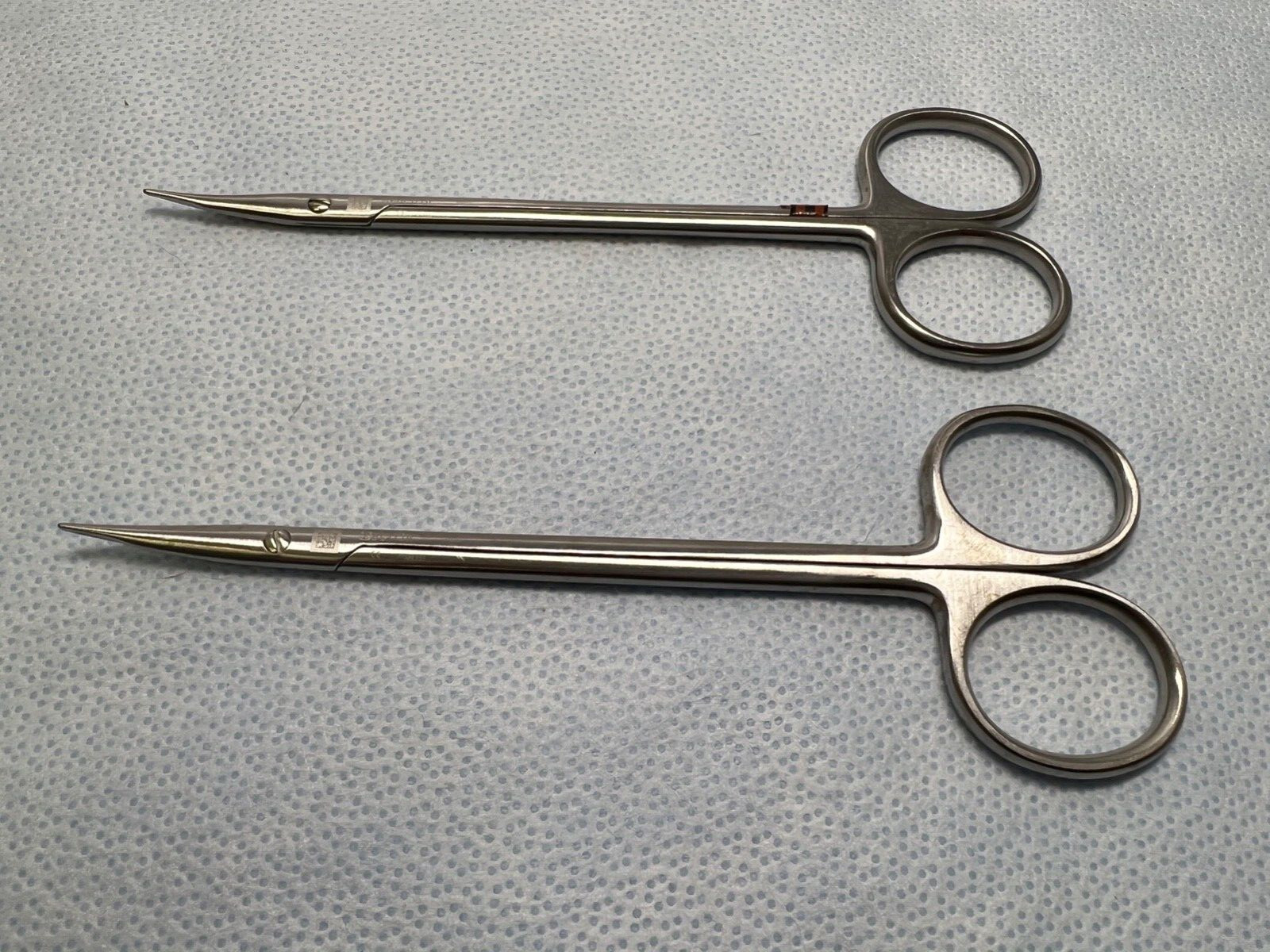 Pair Of 2 Aesculap BC177R Jameson Tenotomy Micro Curved Scissors 6\