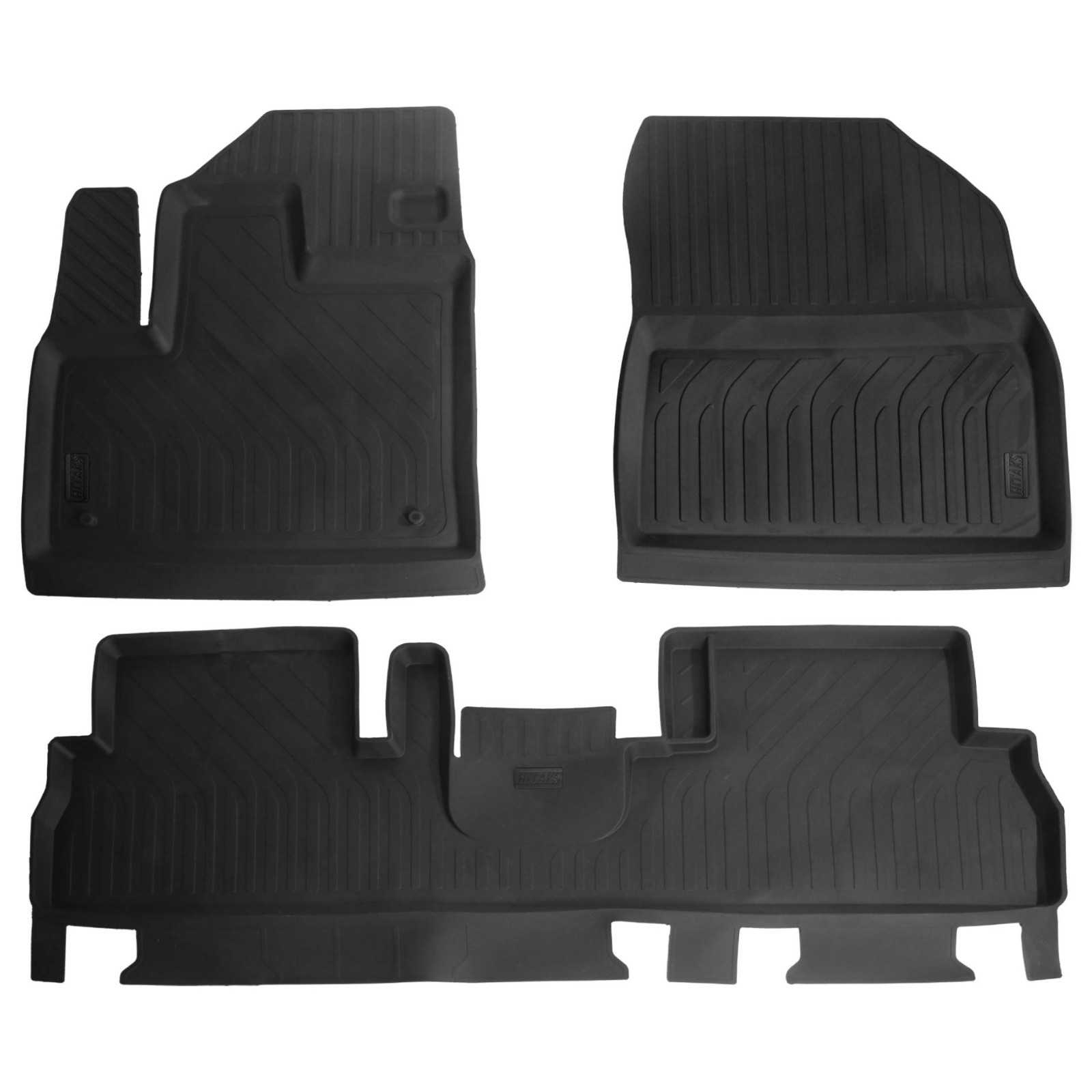 Floor Mats Fits Fiat Doblo 2023-2026 TPE Rubber All Weather 3D Liners