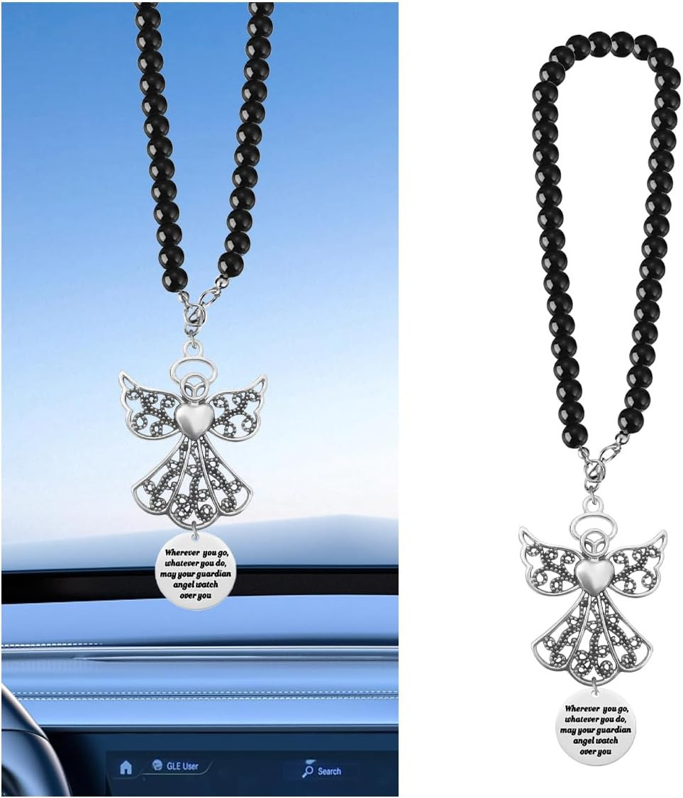 Angel Car Charm Rearview Mirror Car Hanger Angel Car Hanging Ornament Whereve