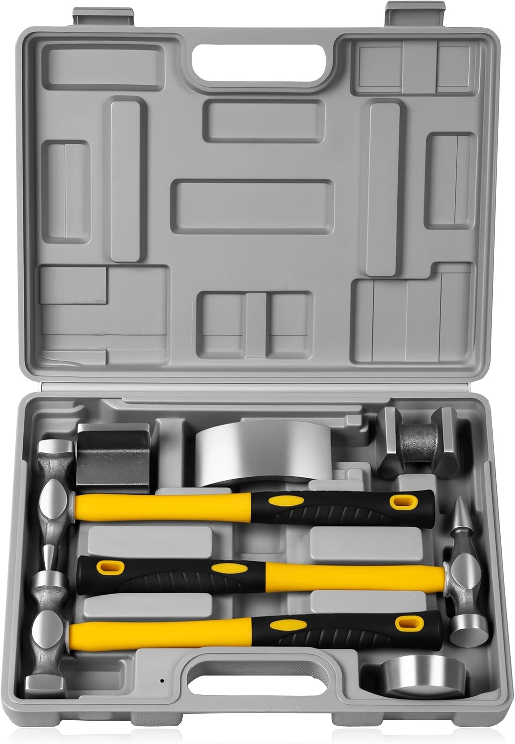 Auto Body Repair Kit 7Pcs Hammer Dent Tool Set Panel Shaping Sheet Metal Work Fi
