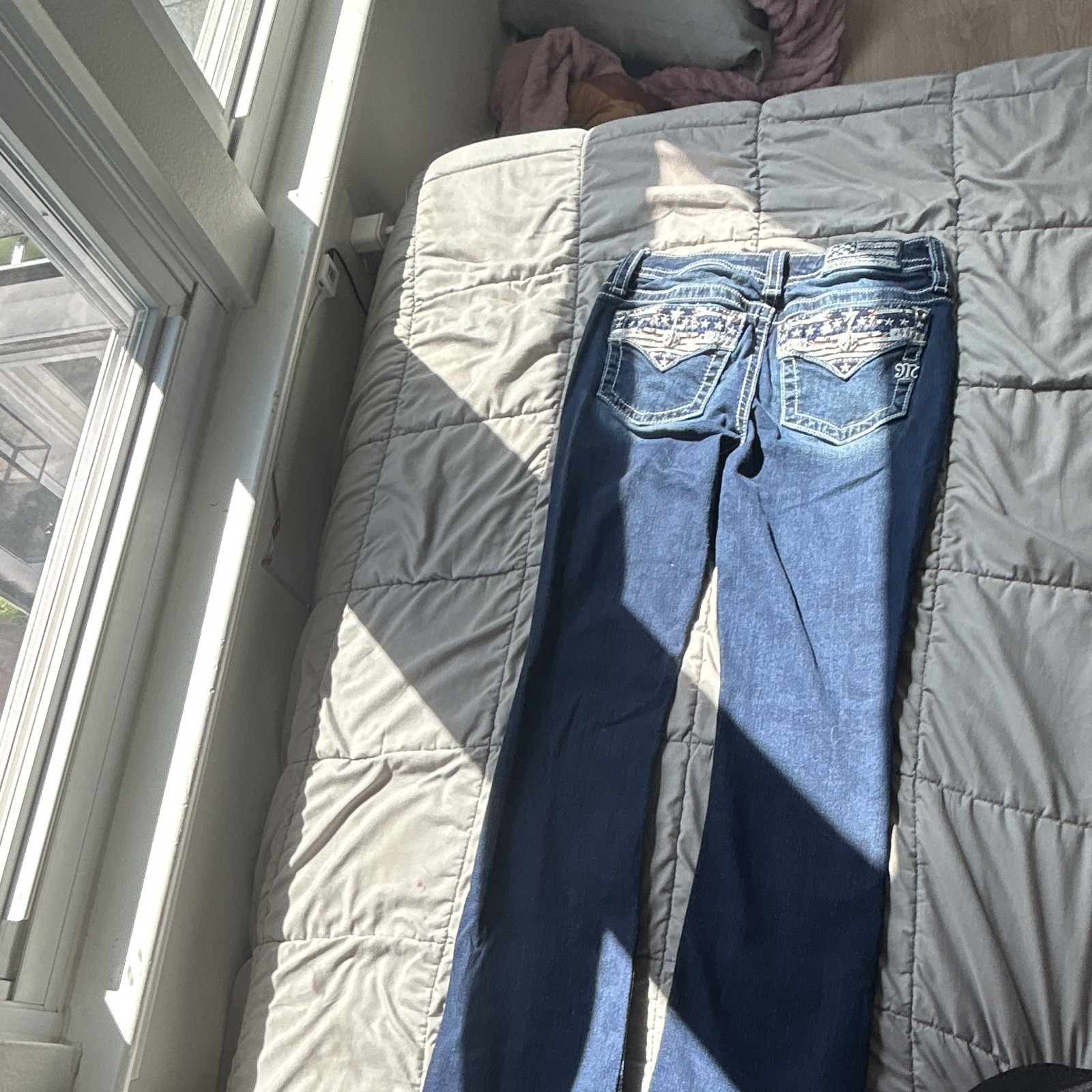 miss Me Flare, Dark Blue Washed Jeans miss Me Flare, Dark Blue Washed Jeans