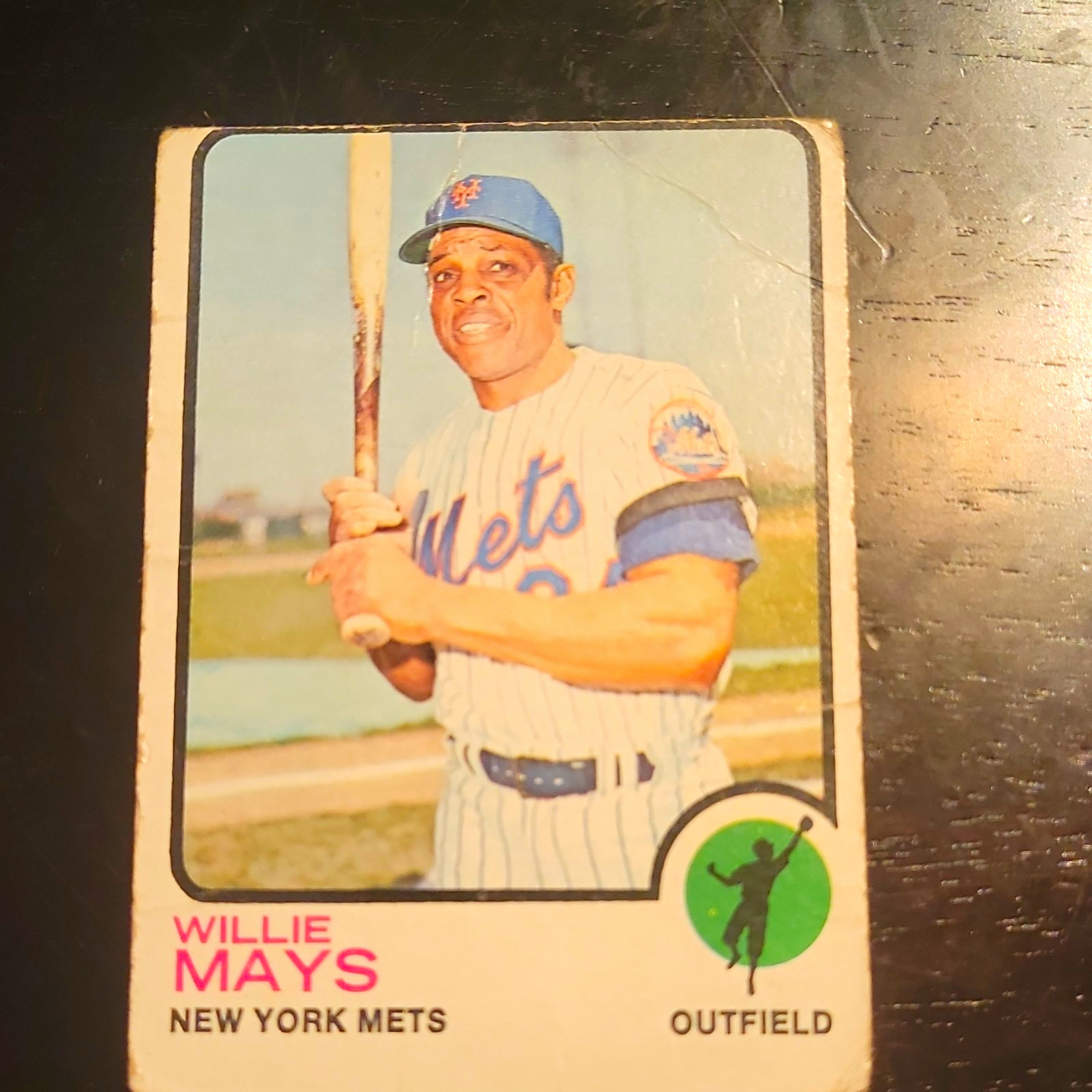 Topps 1973 Topps Willie Mays #305 New York Mets MLB Baseball Card