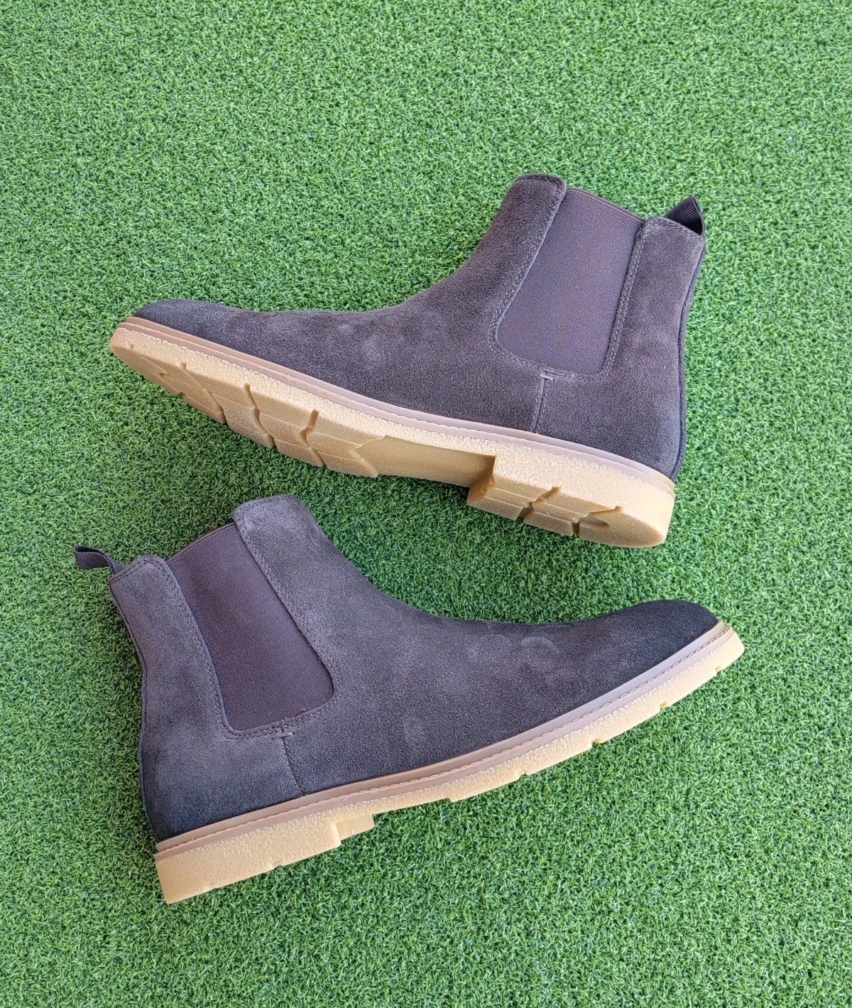 Mens Nordstrom Lockhart Lug Suede Chelsea Boots Chocolate Brown - Size 9.5M