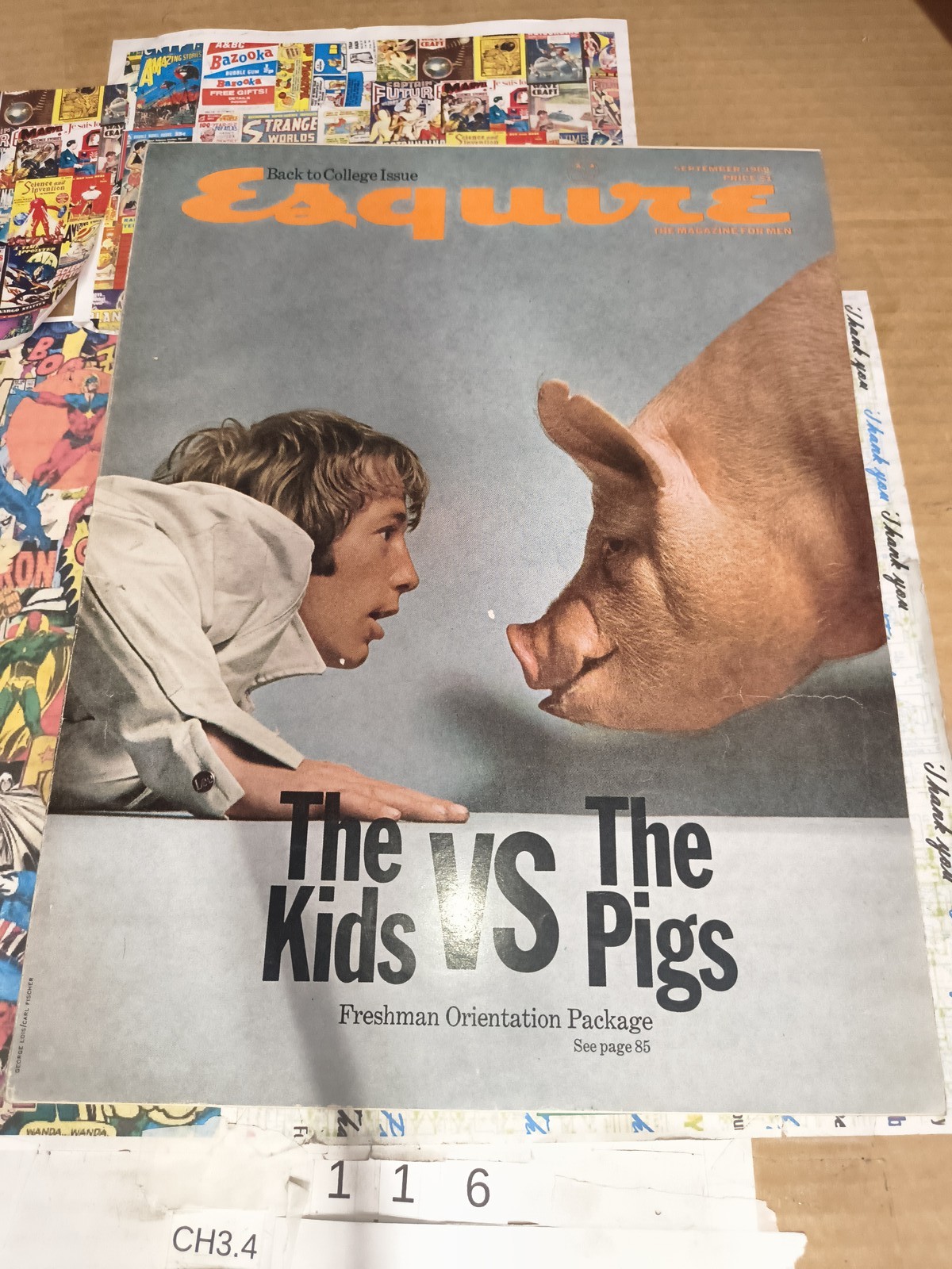 Esquire Magazine September 1969 - Woodstock Era 1960s Counterculture Retro Ads