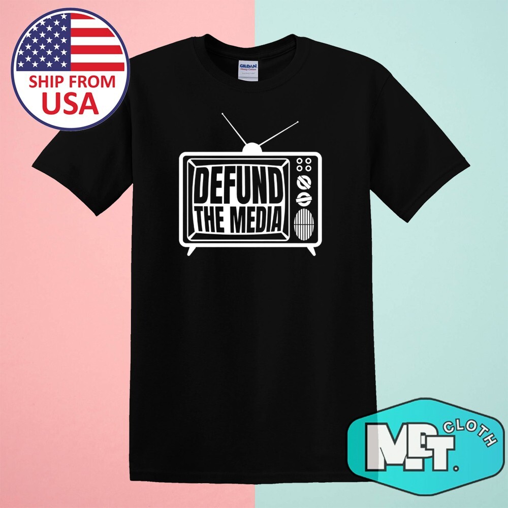 Defund The Media Fake News Men\'s Black Size S-5XL Defund The Media Fake News Men\'s Black Size S-5XL