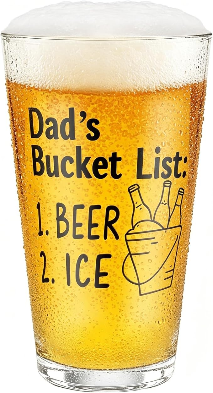 MAVIT 16Oz Engraved Beer Glass Funny Dad Pint Drinking Cup Fathers Day Gift MAVIT 16Oz Engraved Beer Glass Funny Dad Pint Drinking Cup Fathers Day Gift