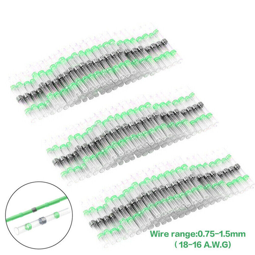 50-1000Pcs Solder Stick Heat Shrink Solder Seal Sleeve Butt Wire Connectors Kit