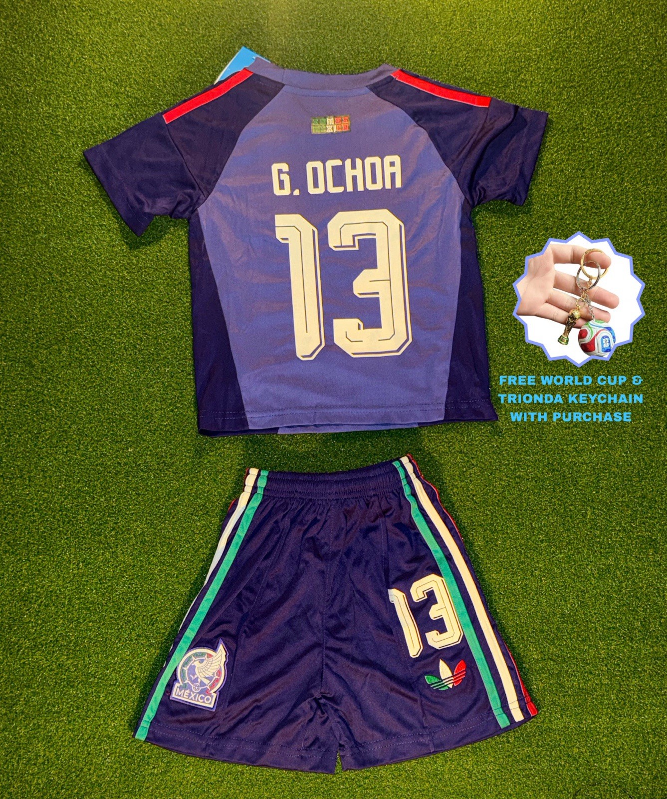Mexico 2026 Goalkeeper Kids Jersey G.OCHOA #13 Available In Multiple Sizes Mexico 2026 Goalkeeper Kids Jersey G.OCHOA #13 Available In Multiple Sizes
