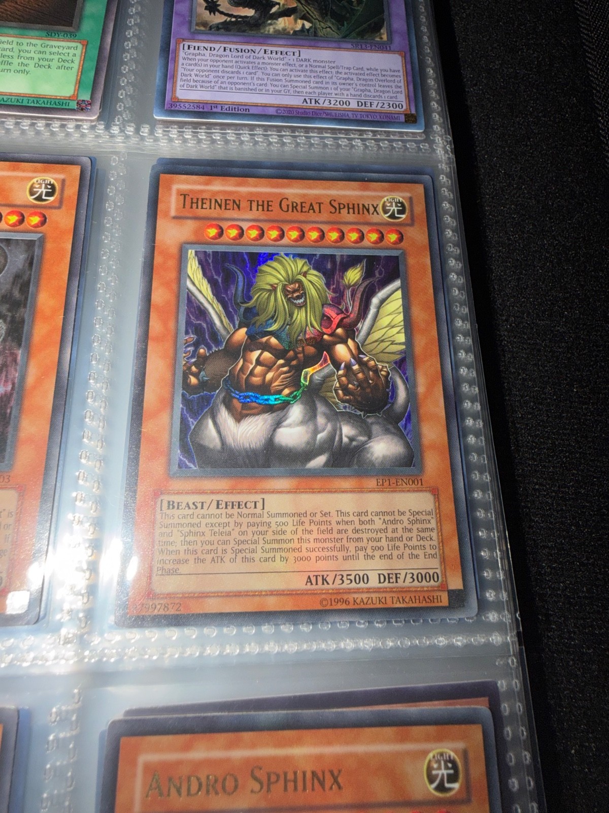 Theinen the Great Sphinx EP1-EN001 Yu-Gi-Oh Movie Exclusive Pack Limited... Theinen the Great Sphinx EP1-EN001 Yu-Gi-Oh Movie Exclusive Pack Limited...