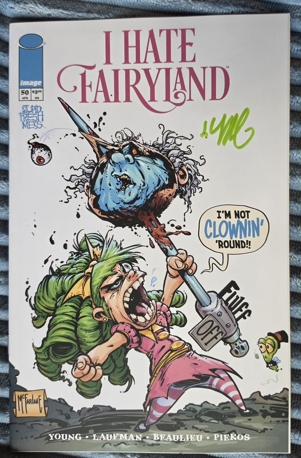 I Hate Fairyland #50 Todd McFarlane 1:250 variant Cover Skottie Young signed I Hate Fairyland #50 Todd McFarlane 1:250 variant Cover Skottie Young signed