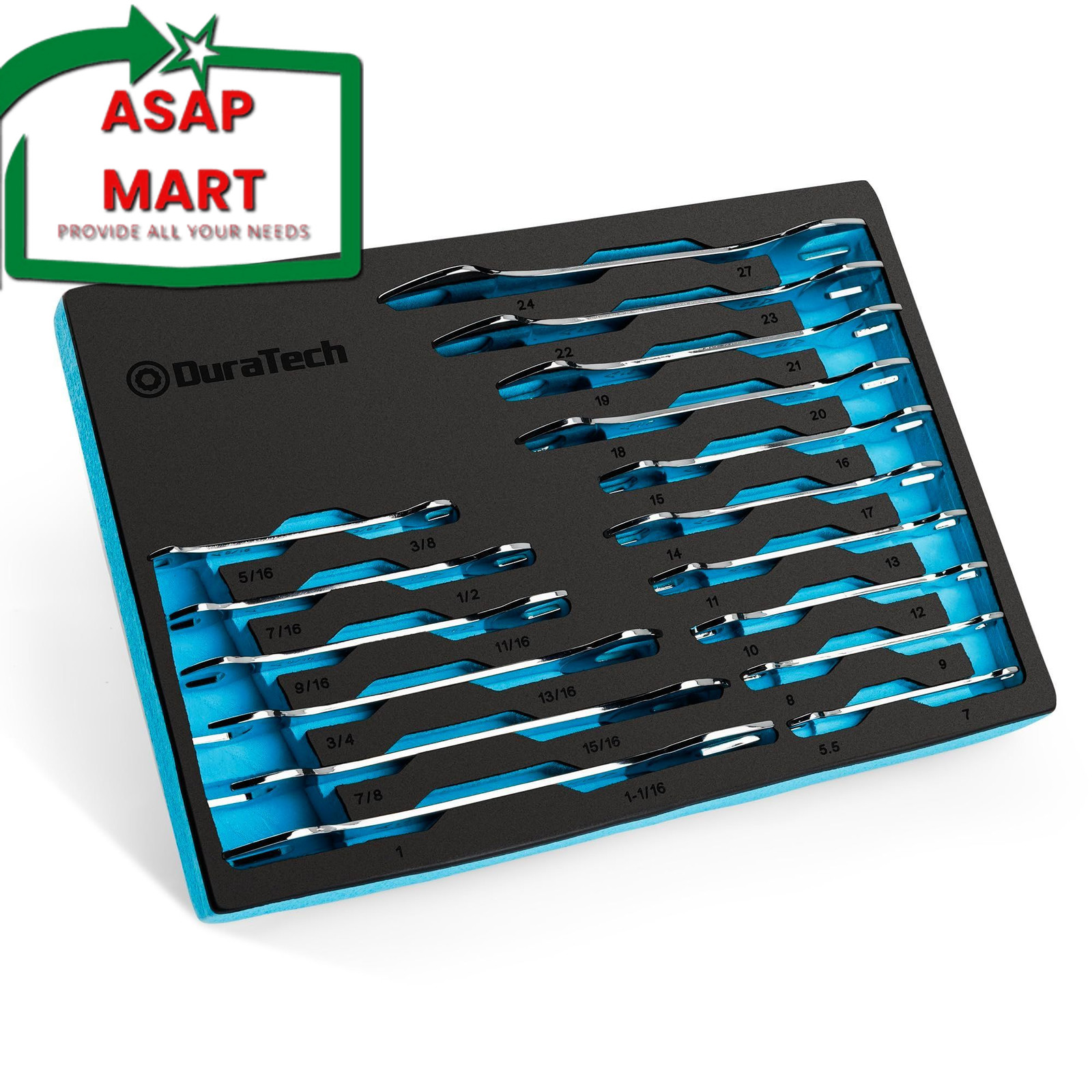 DURATECH Super-thin Open End Wrench Set, SAE(5/16\