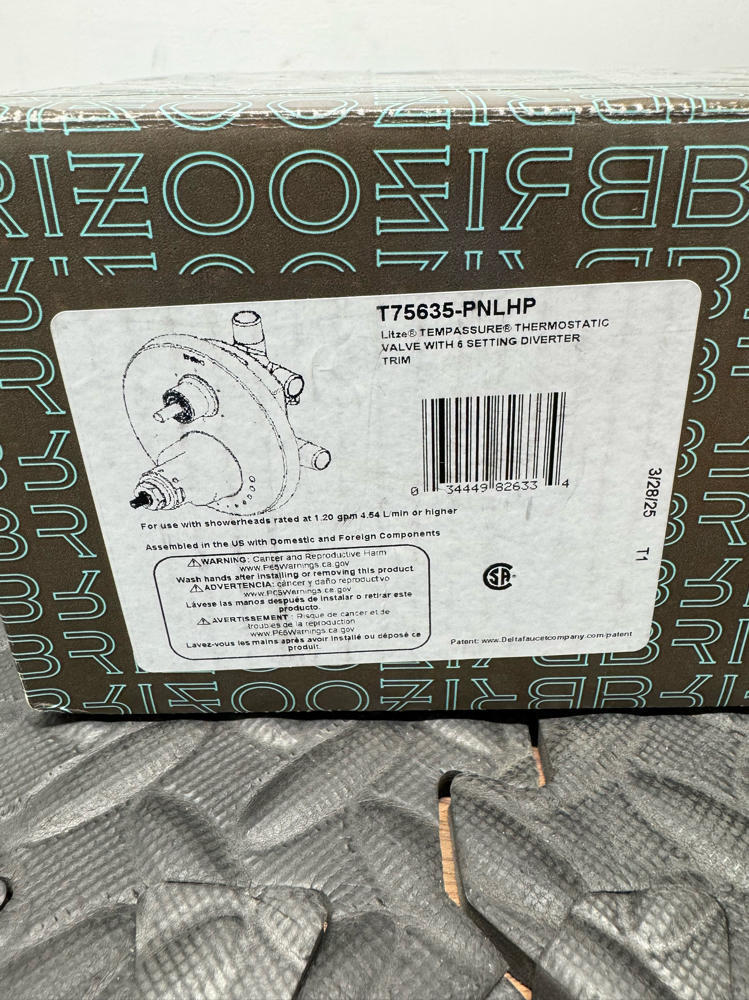 Brizo T75635-PNLHP Litze Thermostatic Valve Trim*READ*