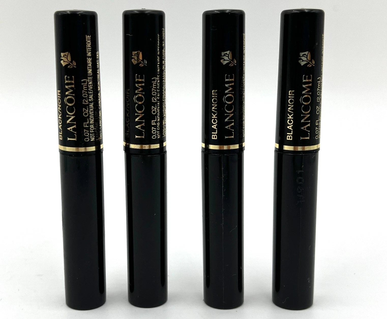 4 Lancome Definicils High-definition Mascara 01 Black /noir 0.07 Oz / 2.07 ml