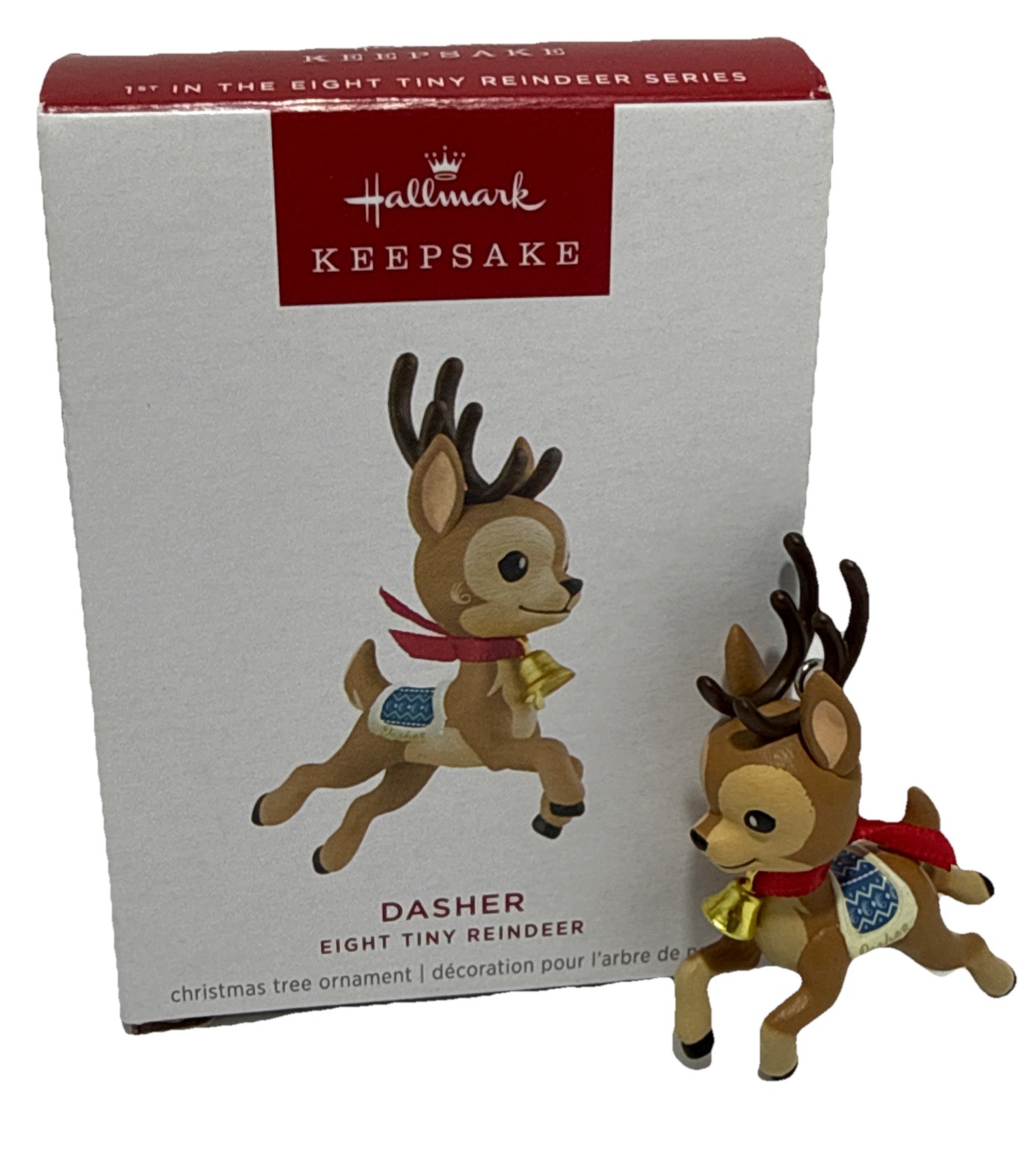 2025 Hallmark Ornament Dasher Eight Tiny Reindeer Christmas Ornament
