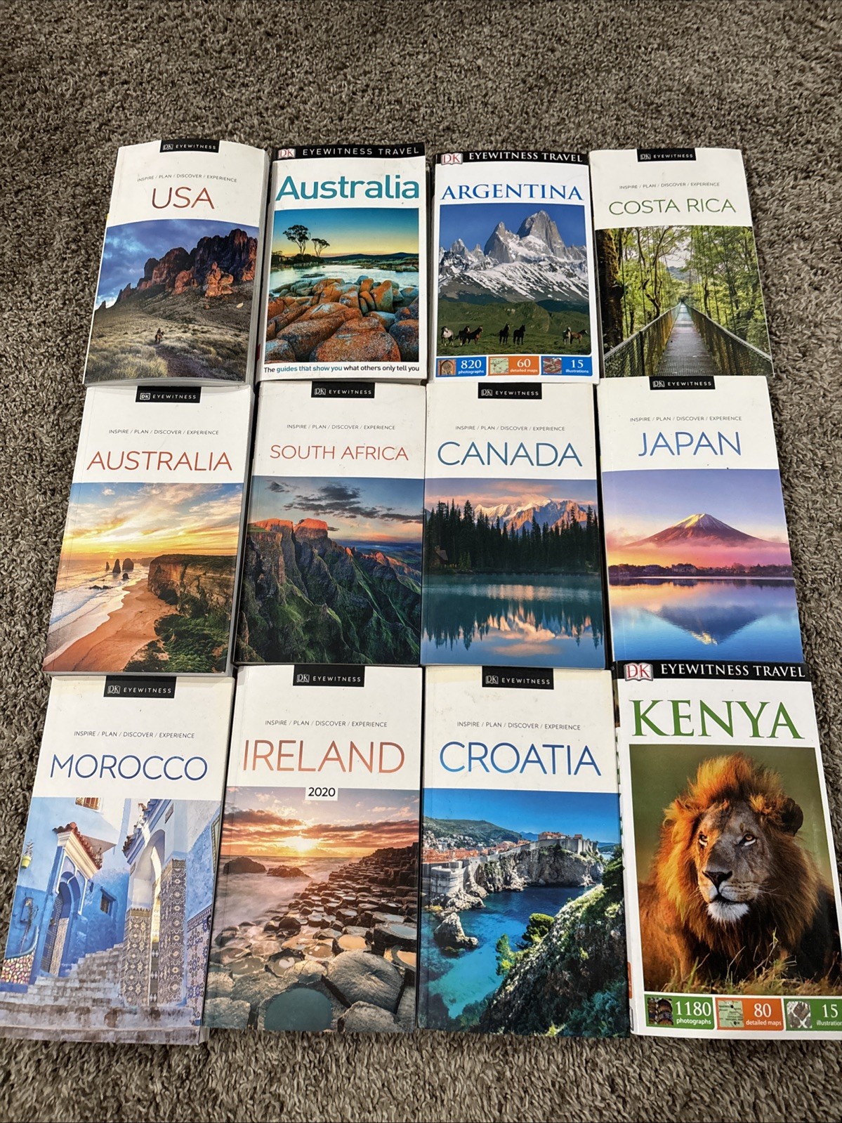 DK Eyewitness Travel Guide Book Lot Of 12 Australia Africa Travel