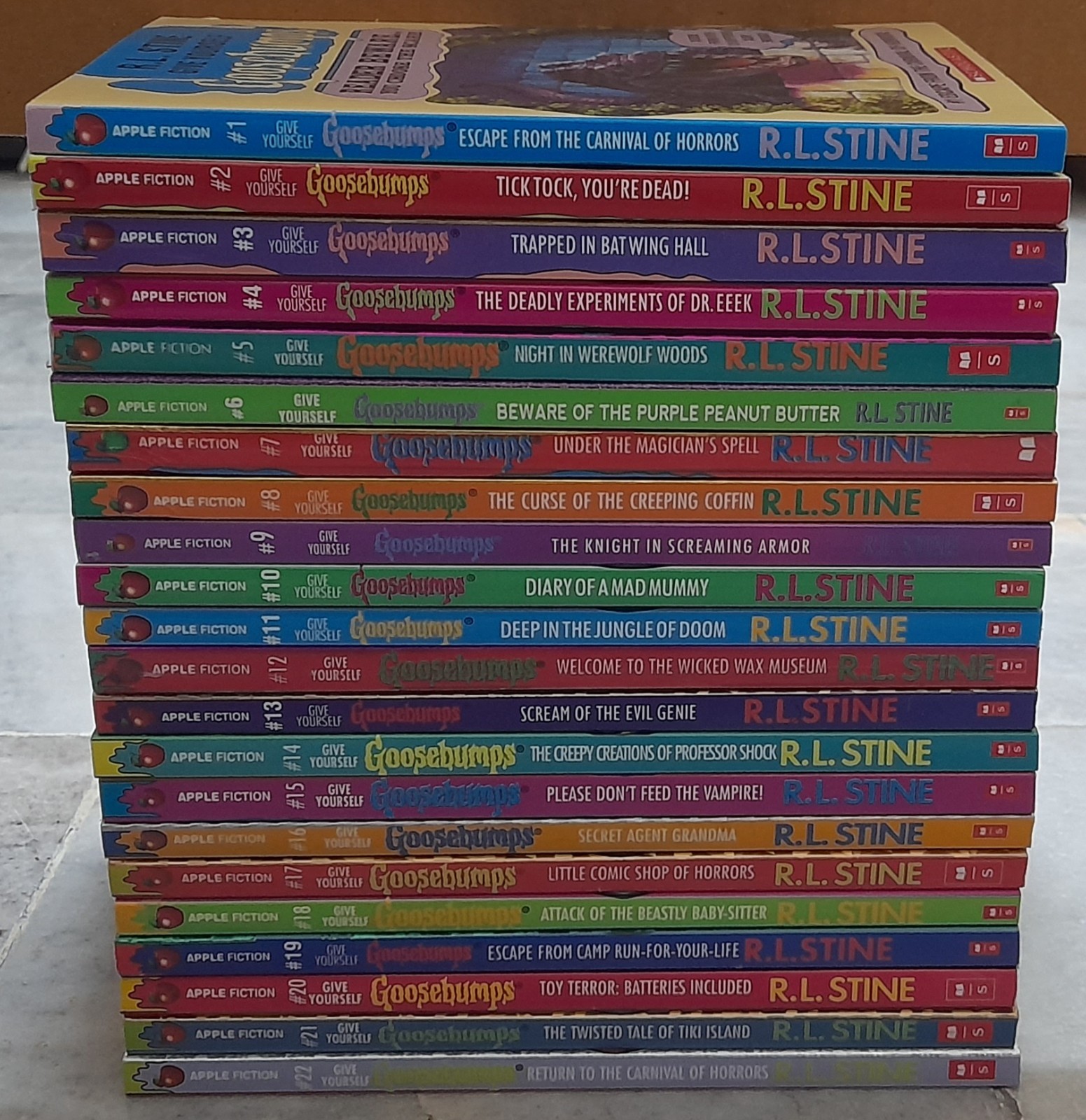 Give Yourself Goosebumps SERIES (#01-#22) 22 Books Set, Reprint Ed By R.L. Stine