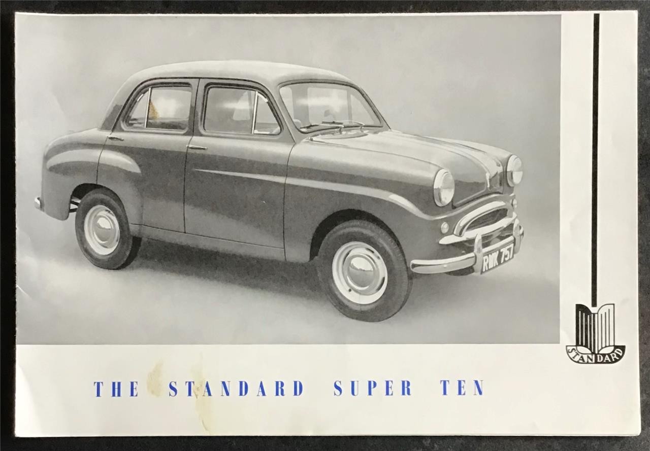 STANDARD SUPER TEN SALOON & TEN COMPANION Car Sales Brochure Nov 1955 #TMP/11/55