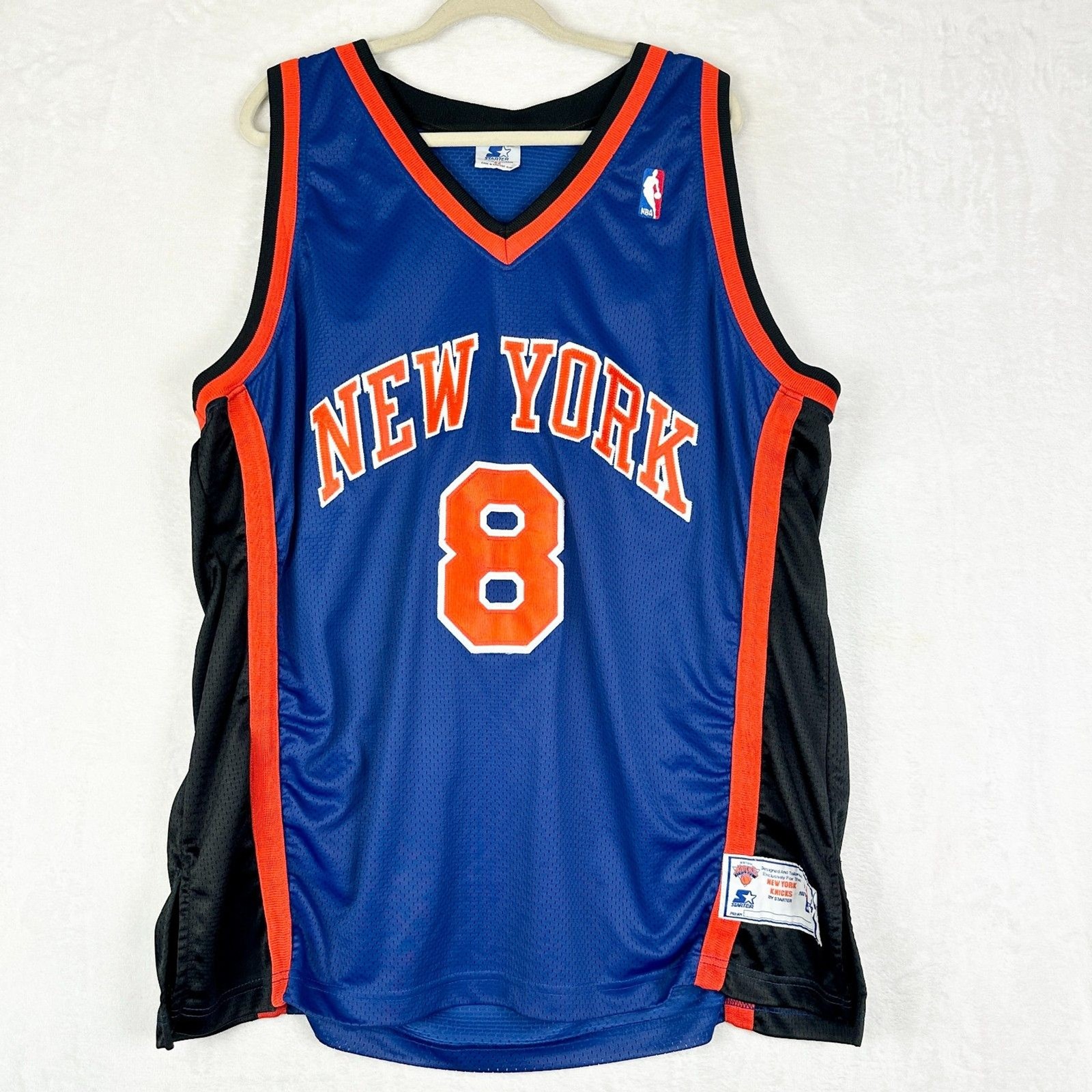 Starter Vintage New York Knicks Latrell Sprewell Jersey Size 54 XL #8 NBA 90s