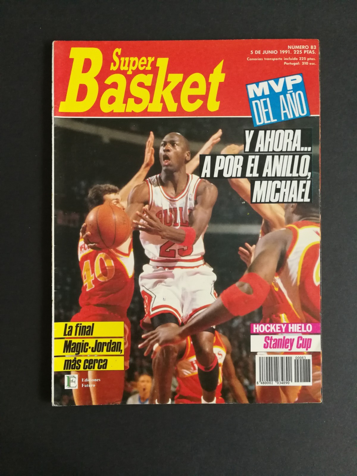 Revista Super Basket Spain Espana #83 1991 Michael Jordan Espanol Spanish RARE