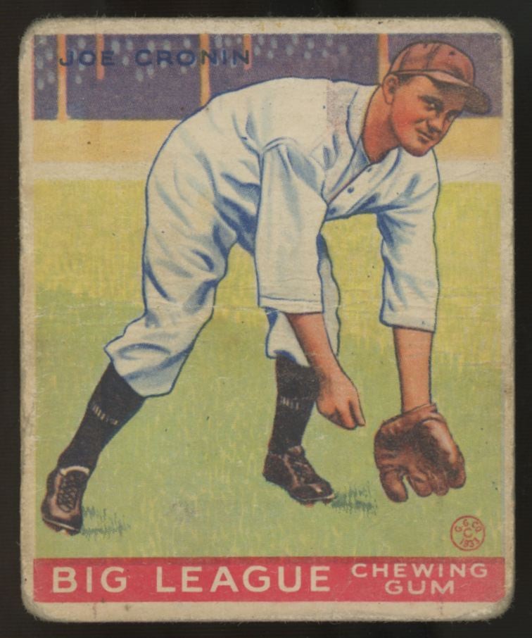 1933 Goudey Joe Cronin #189 Poor 1933 Goudey Joe Cronin #189 Poor