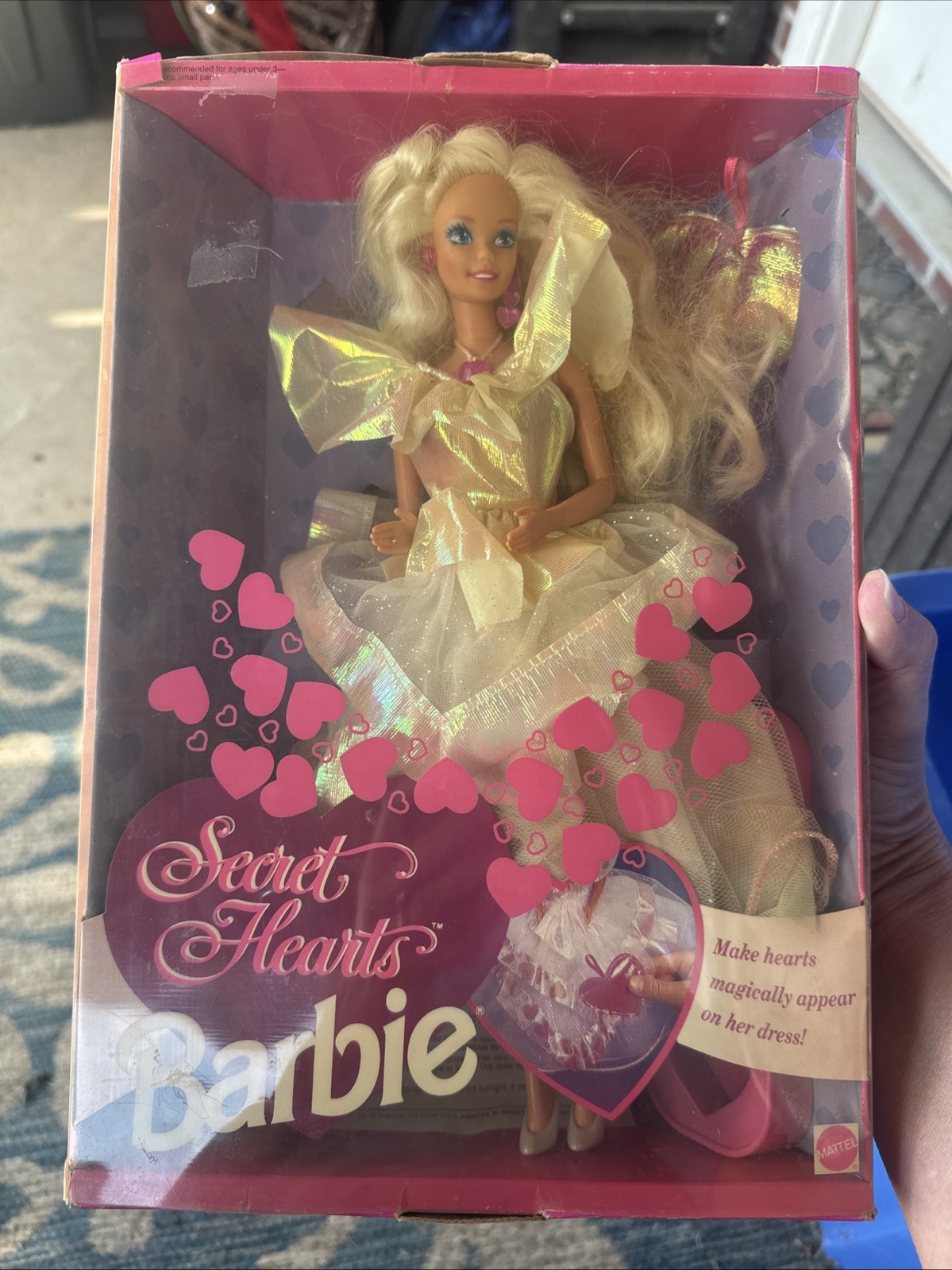 Mattel 1992 Secret Hearts Barbie Doll #7902 Original Box