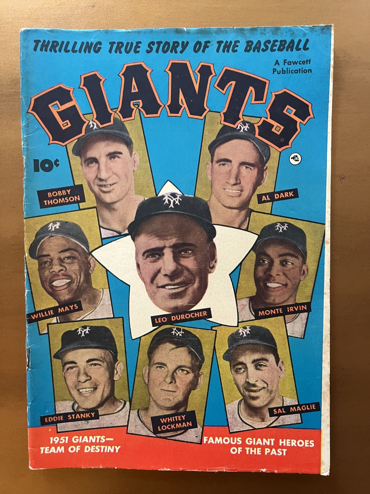 Thrilling True Story of the Baseball Giants -Fawcett 1952 - 4.5-5.0 Thrilling True Story of the Baseball Giants -Fawcett 1952 - 4.5-5.0