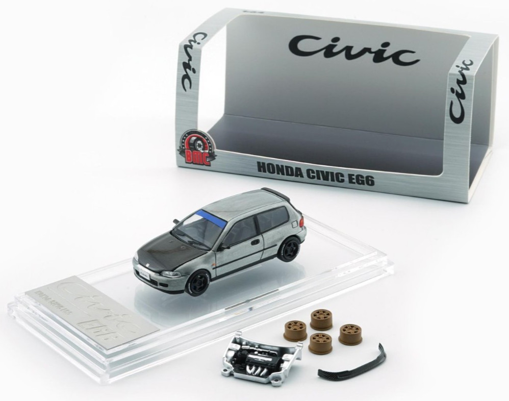 BM Creations Honda Civic EG6 -Un-Painted Raw - RHD 1:64 Diecast Car 64B0492 BM Creations Honda Civic EG6 -Un-Painted Raw - RHD 1:64 Diecast Car 64B0492