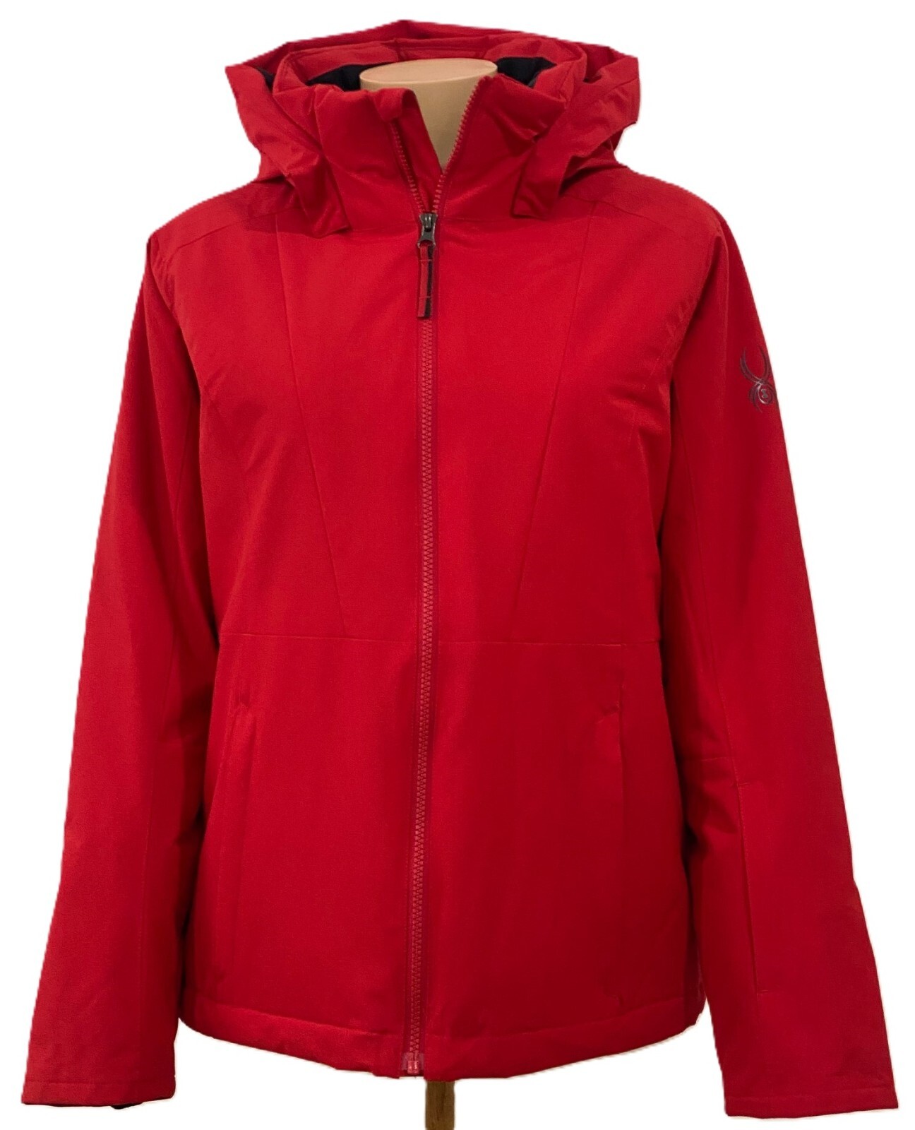 Women\'s SPYDER Waterproof Insulated RED Ski Jacket $379, Size: 12