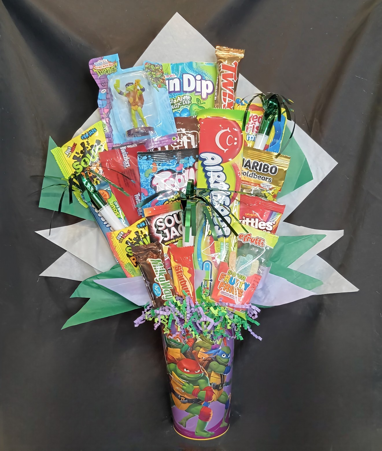 Teenage Mutant Ninja Turtle Candy Bouquet, Get Well Candy Box, Boy Birthday Gift
