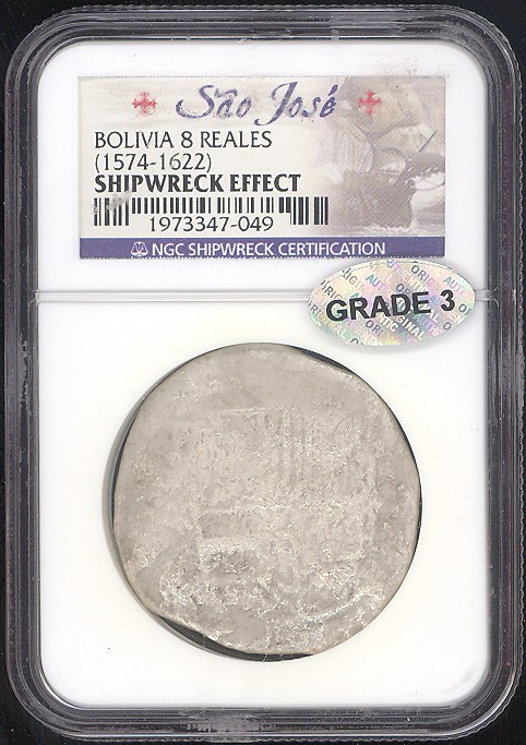 1574-1622 (ND) 8 Reales NGC Shipwreck Effect