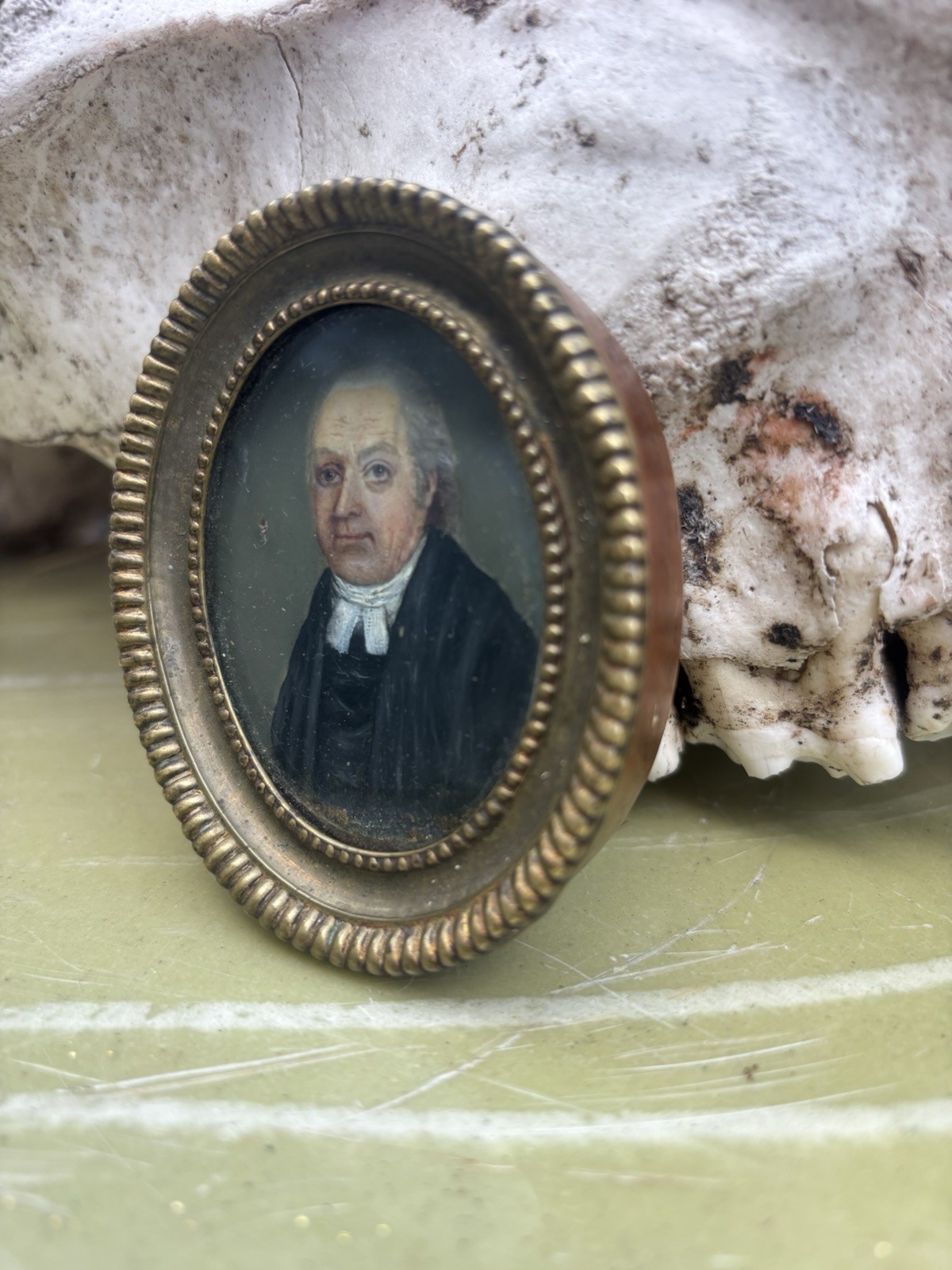 C.1800 GEORGIAN CLERGYMAN PORTRAIT MINIATURE