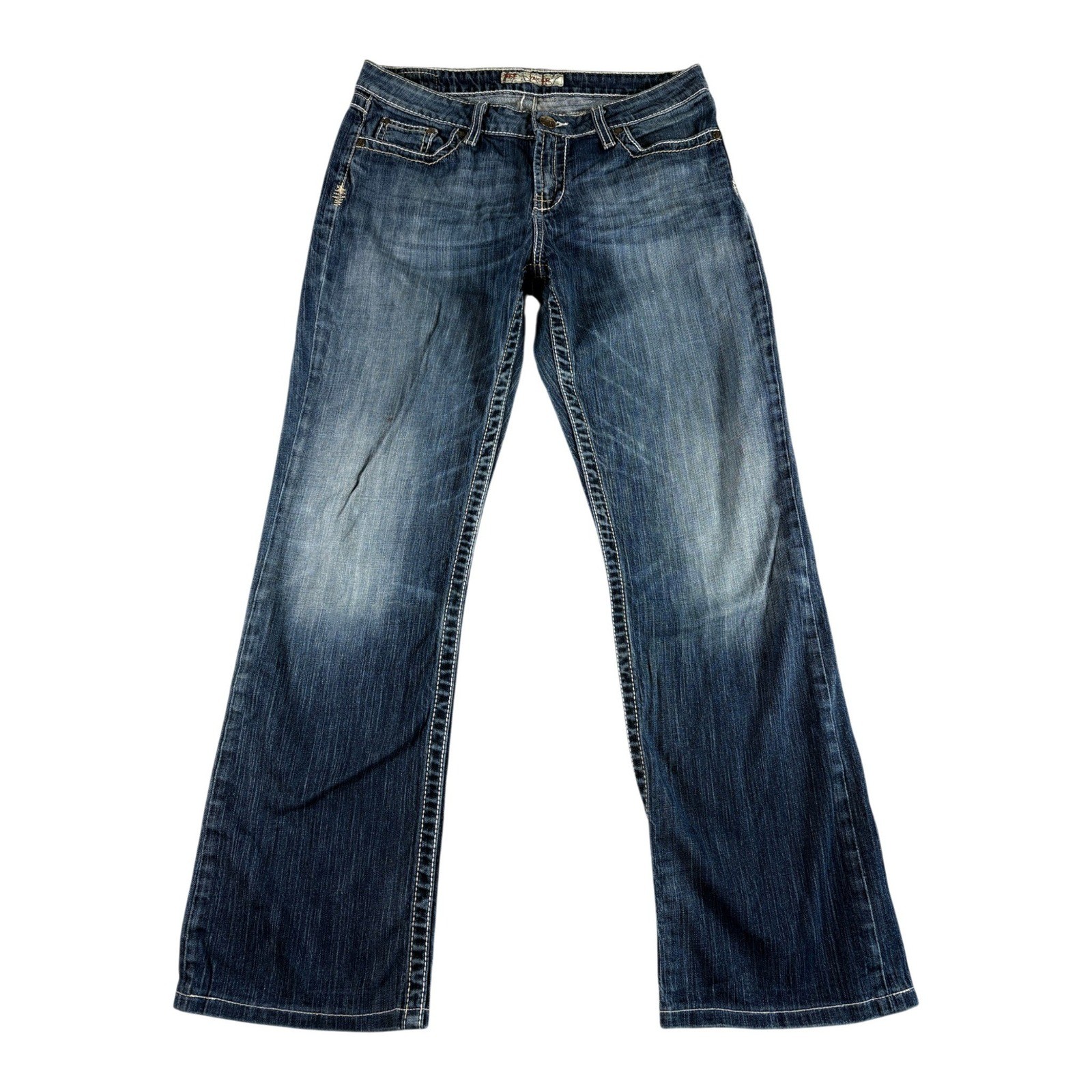 Buckle BKE Taylor Bootcut Jeans Womens 30x31.5 Blue Denim Midrise Y2K Stretch