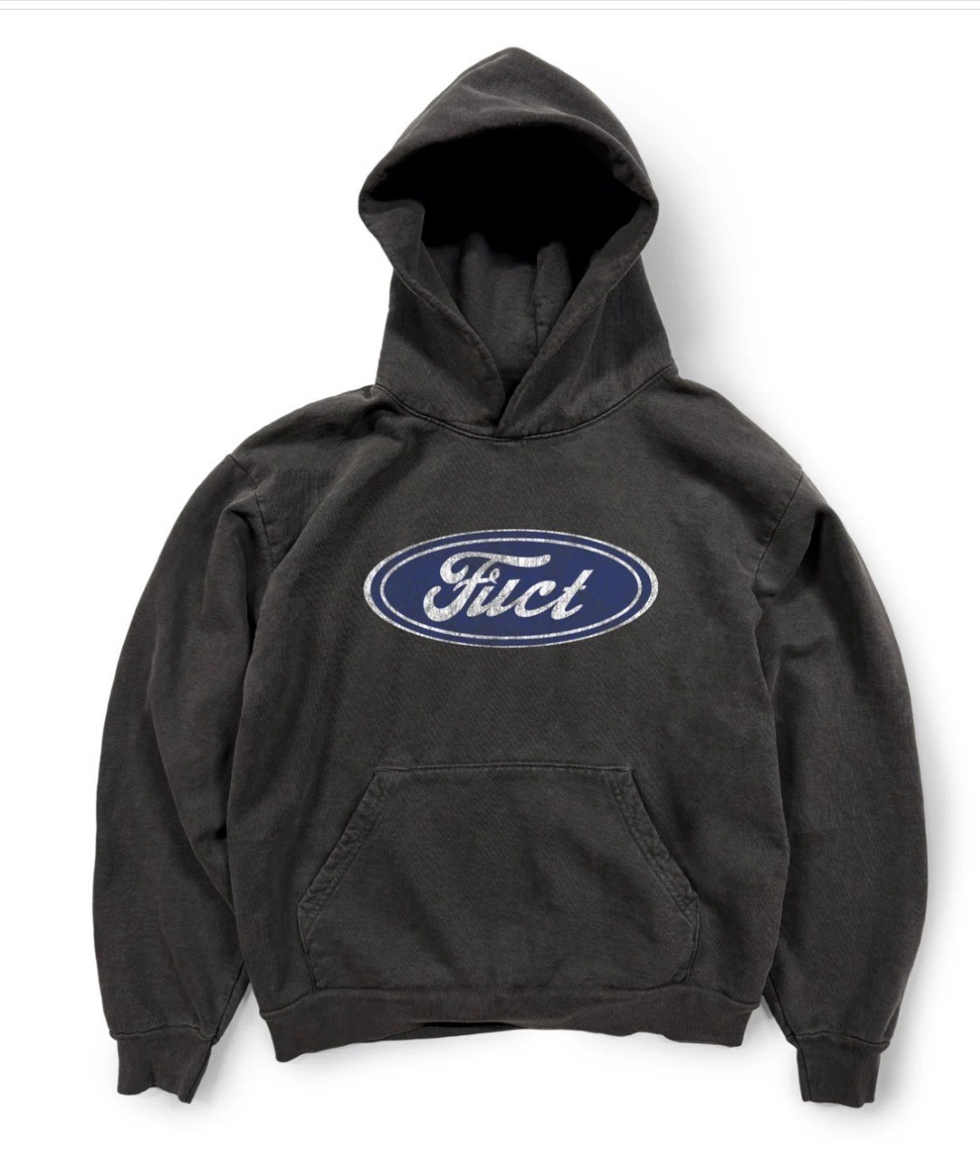 FUCT Ford Oval Logo Pullover Hoodie Extra Large Black Vintage VTG XL Parody FUCT Ford Oval Logo Pullover Hoodie Extra Large Black Vintage VTG XL Parody